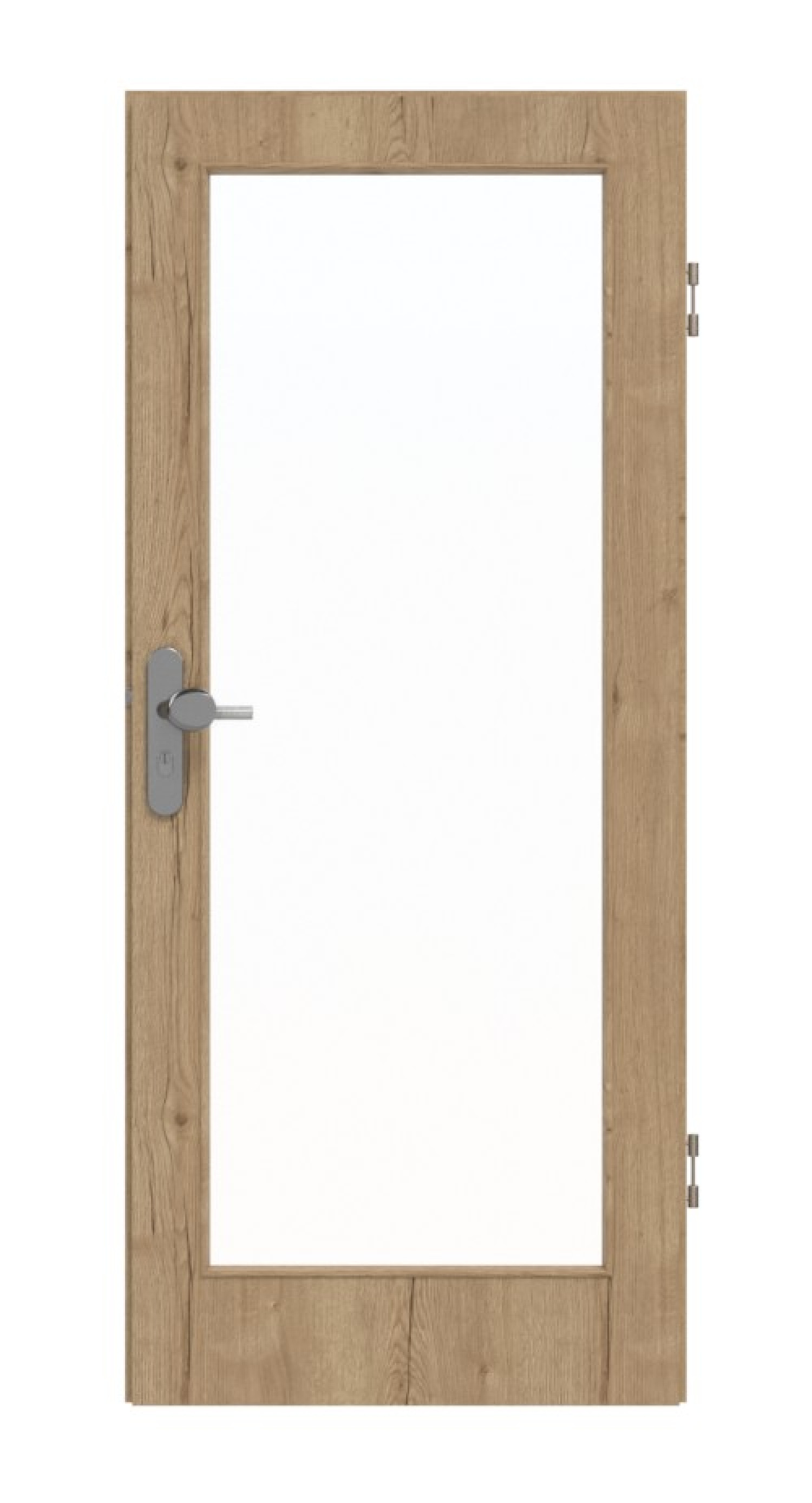 GARANT Drzwi wejściowe do mieszkania Authentic Dąb szczelinowy CePaL z przeszkleniem LA-3