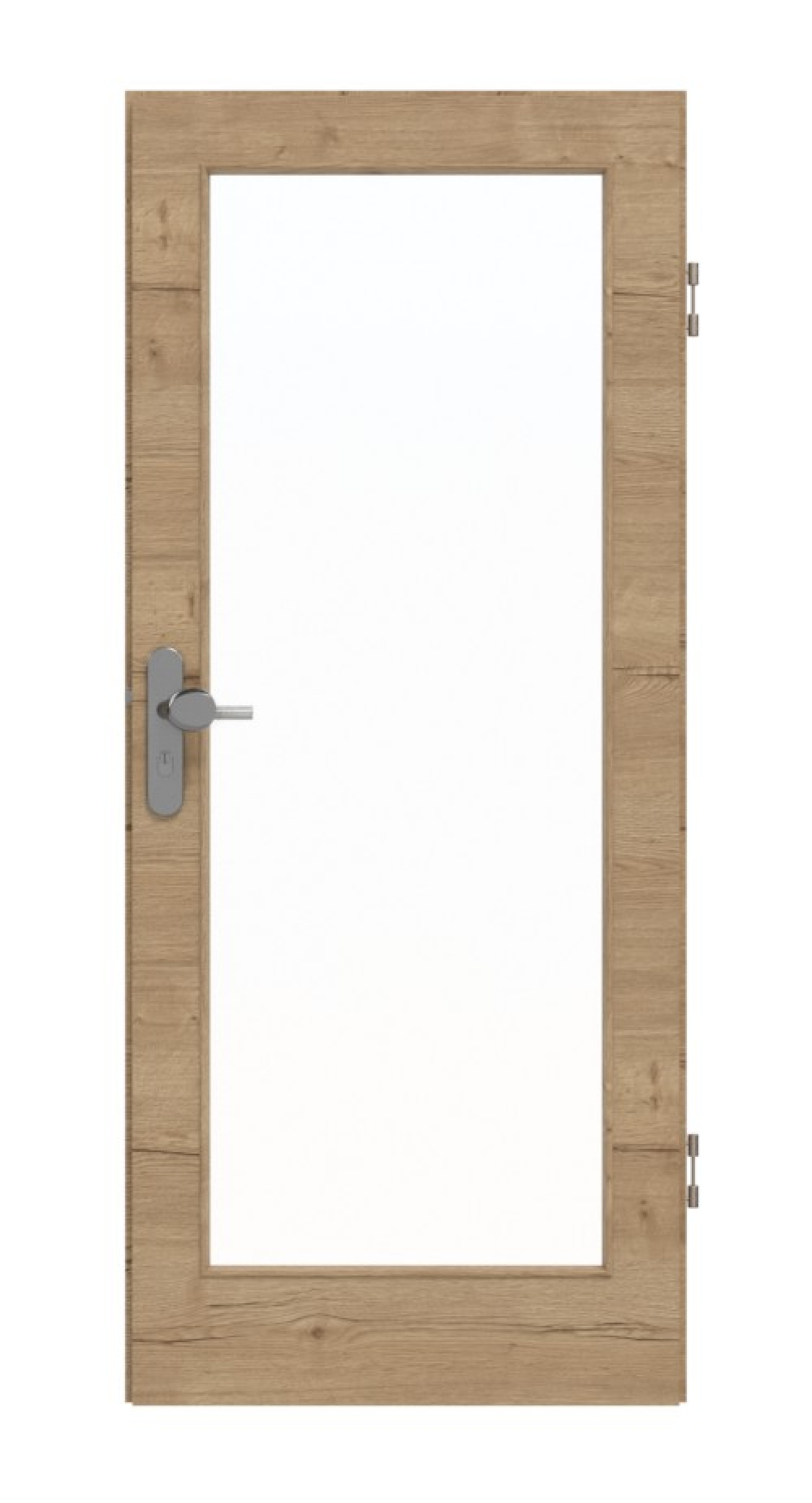 GARANT Drzwi wejściowe do mieszkania Układ poprzeczny Authentic Dąb szczelinowy CePaL z przeszkleniem LA-3