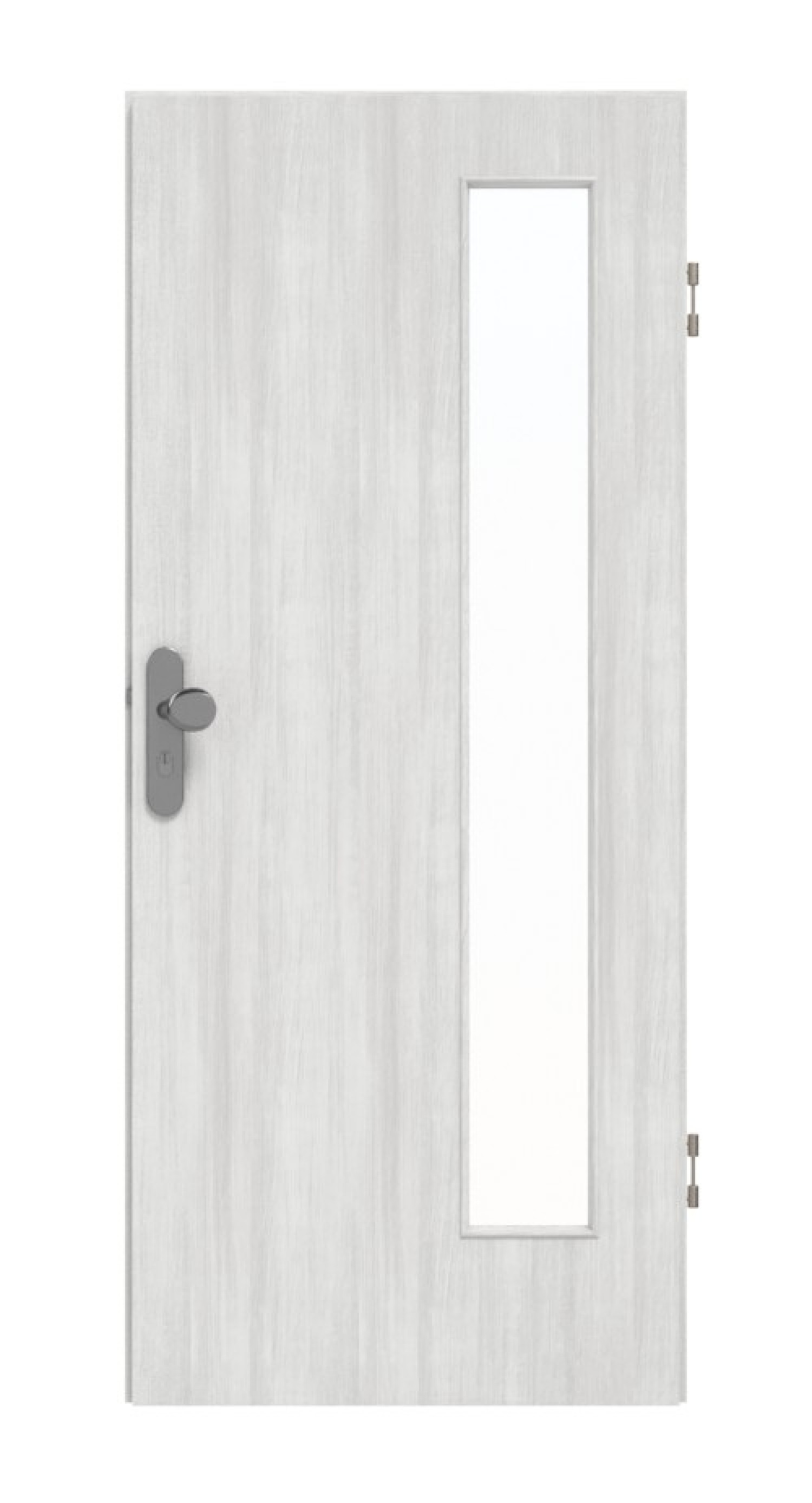 DRZWI WEJŚCIOWE GARANT Authentic Grigio CePaL z przeszkleniem LA-4 po stronie zawiasów