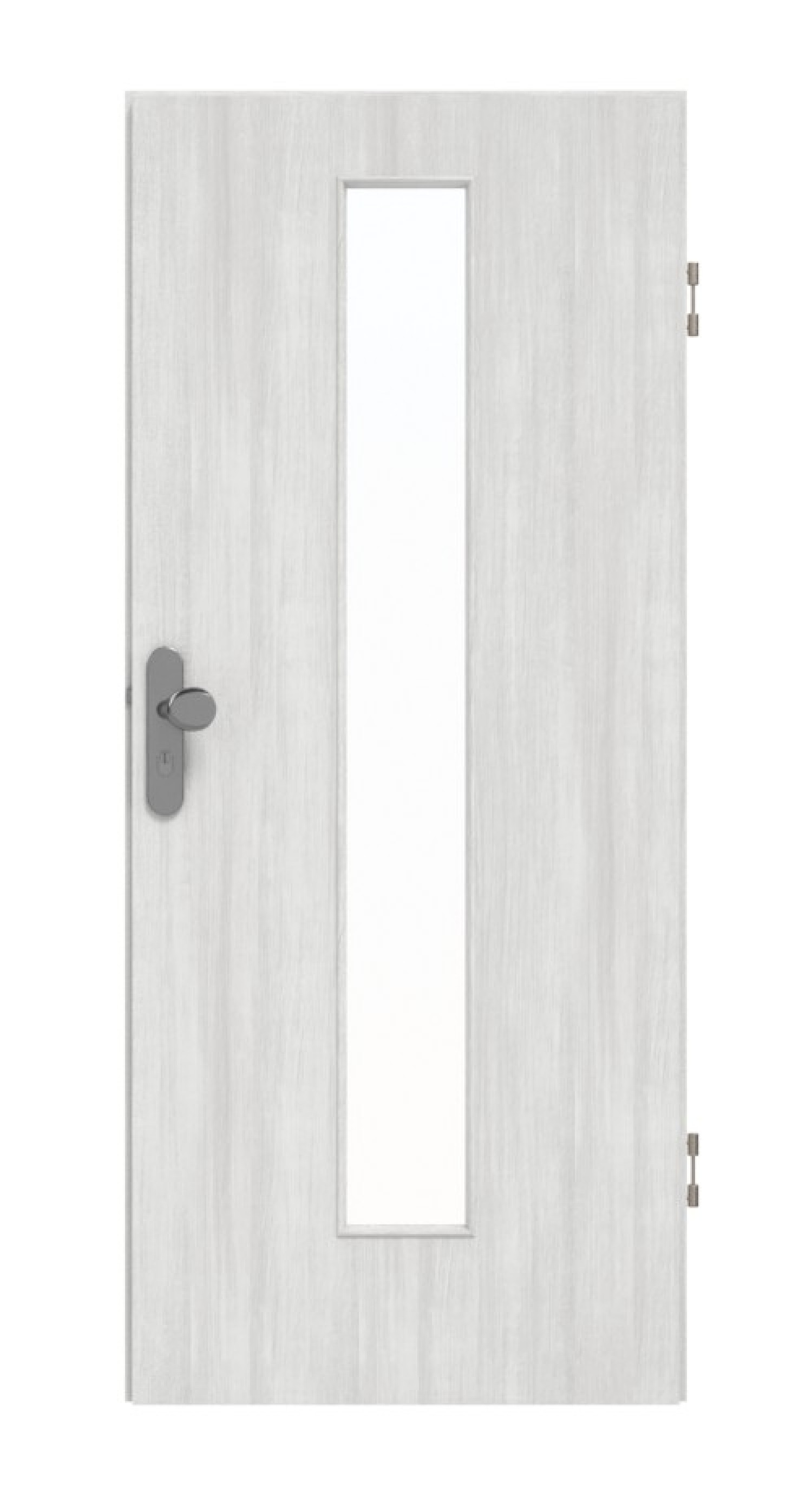 DRZWI WEJŚCIOWE GARANT Authentic Grigio CePaL z naświetlem LA-4 na środku