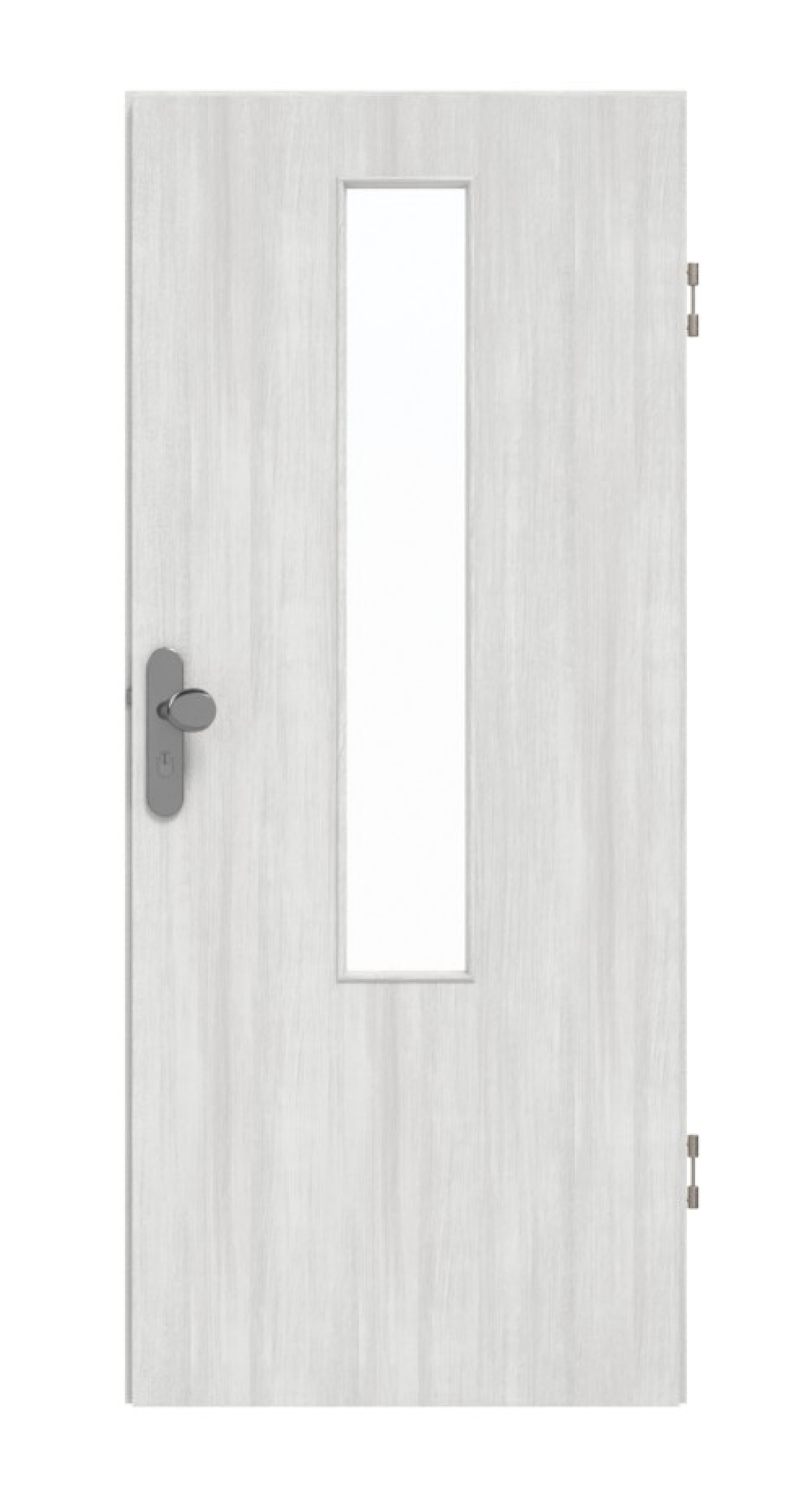 DRZWI WEJŚCIOWE GARANT Authentic Grigio CePaL z naświetlem LA-5 na środku