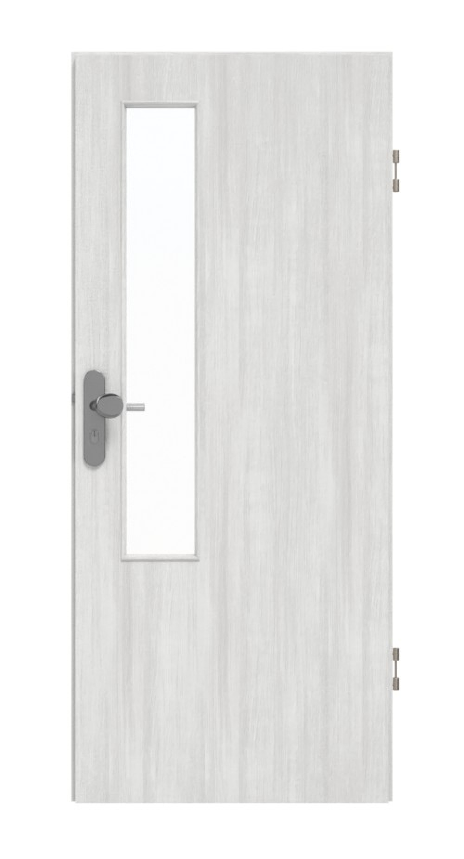 DRZWI WEJŚCIOWE GARANT Authentic Grigio GCK08 z przeszkleniem LA-5 po stronie zamka