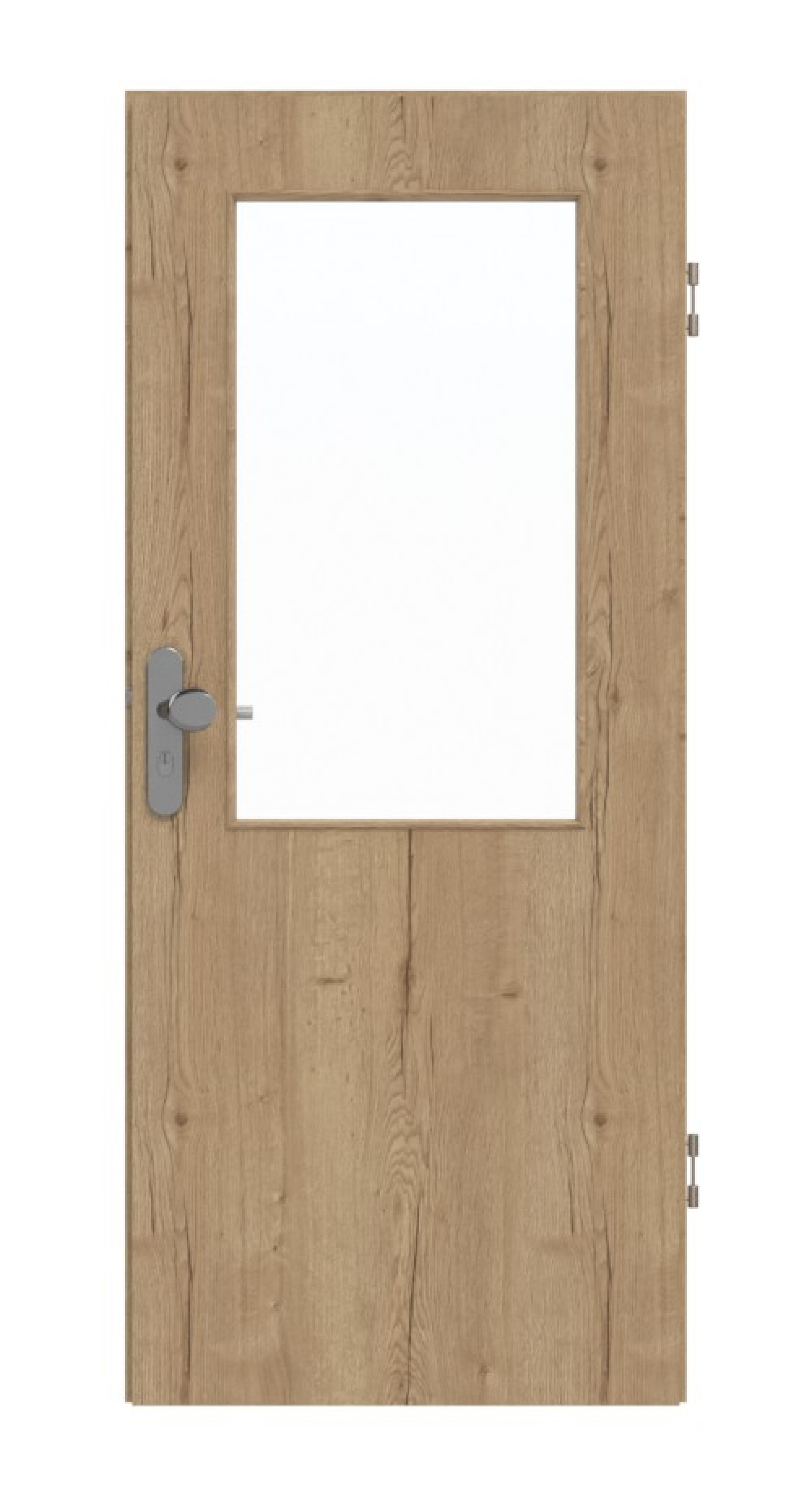 GARANT Drzwi wejściowe do mieszkania Authentic Dąb szczelinowy CePaL z przeszkleniem LA-6