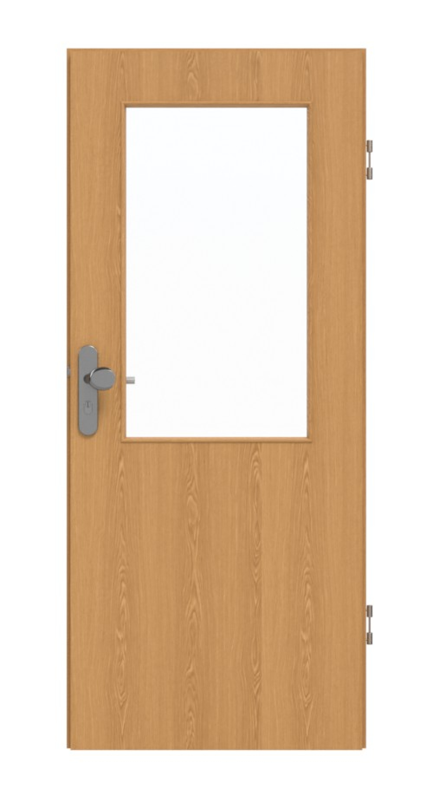 GARANT Drzwi wejściowe do mieszkania Dąb Premium CePaL z przeszkleniem LA-6