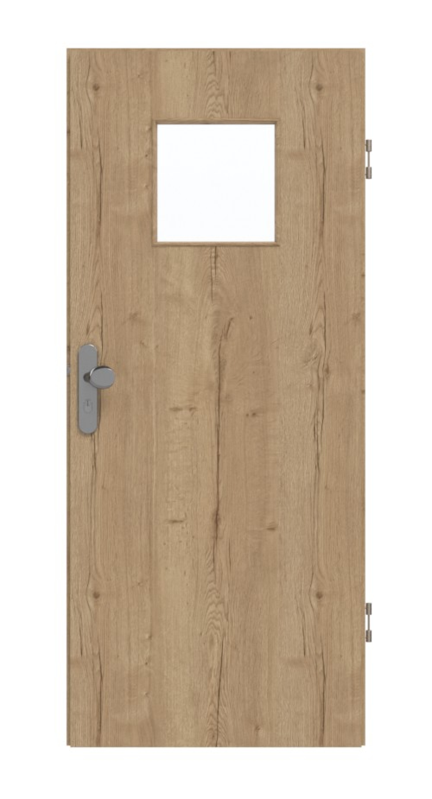GARANT Drzwi wejściowe do mieszkania Authentic Dąb szczelinowy CePaL z przeszkleniem LA-8