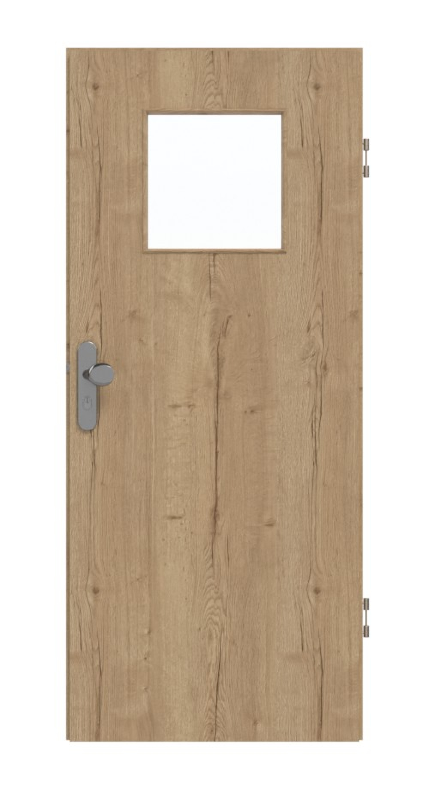 GARANT Drzwi wejściowe do mieszkania Authentic Dąb szczelinowy CePaL z przeszkleniem LA-9