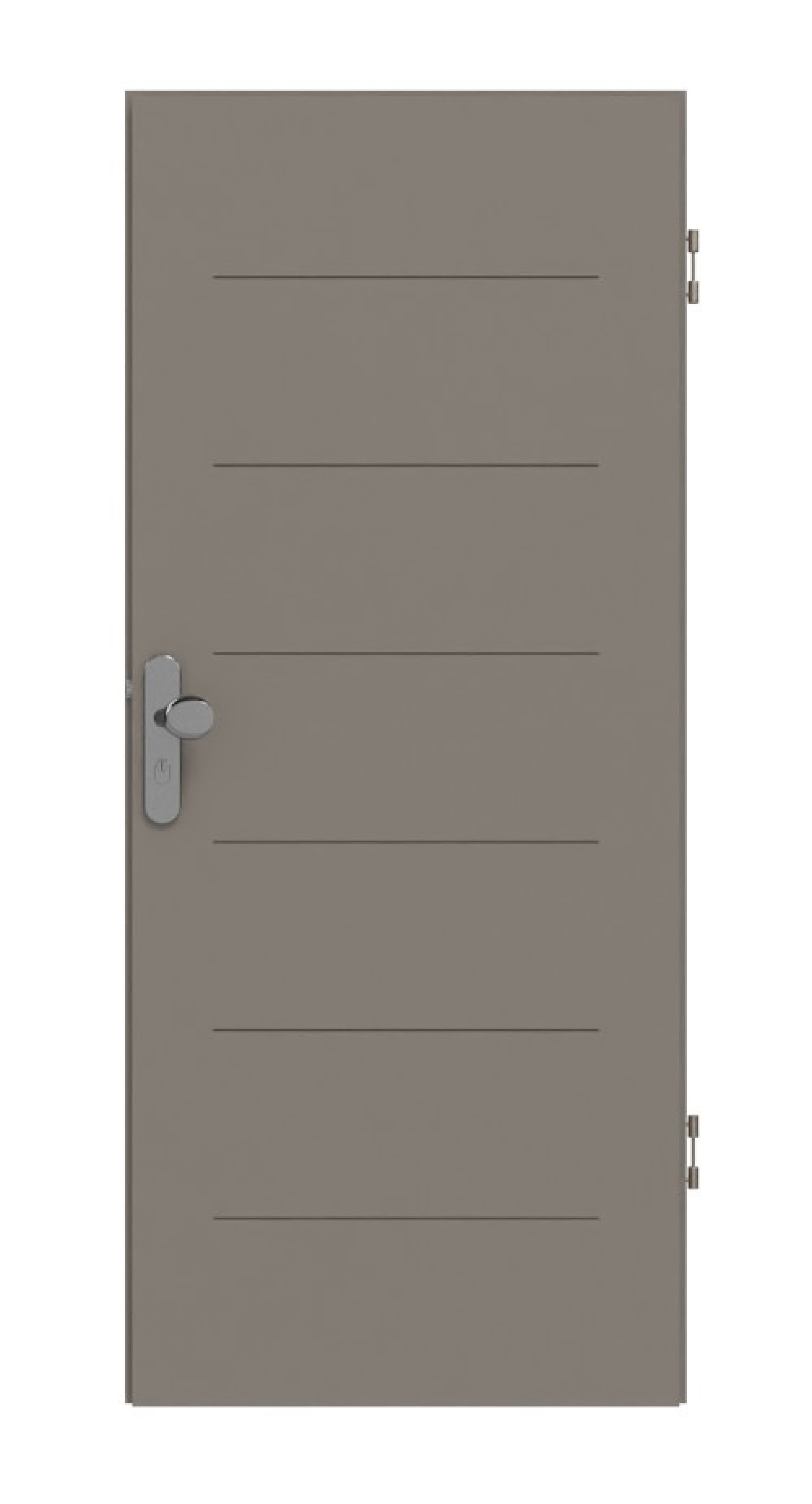 Frontansicht Signum 11 Basic Lack Taupe RAL 7048 drzwi wejściowe do mieszkania - Huga