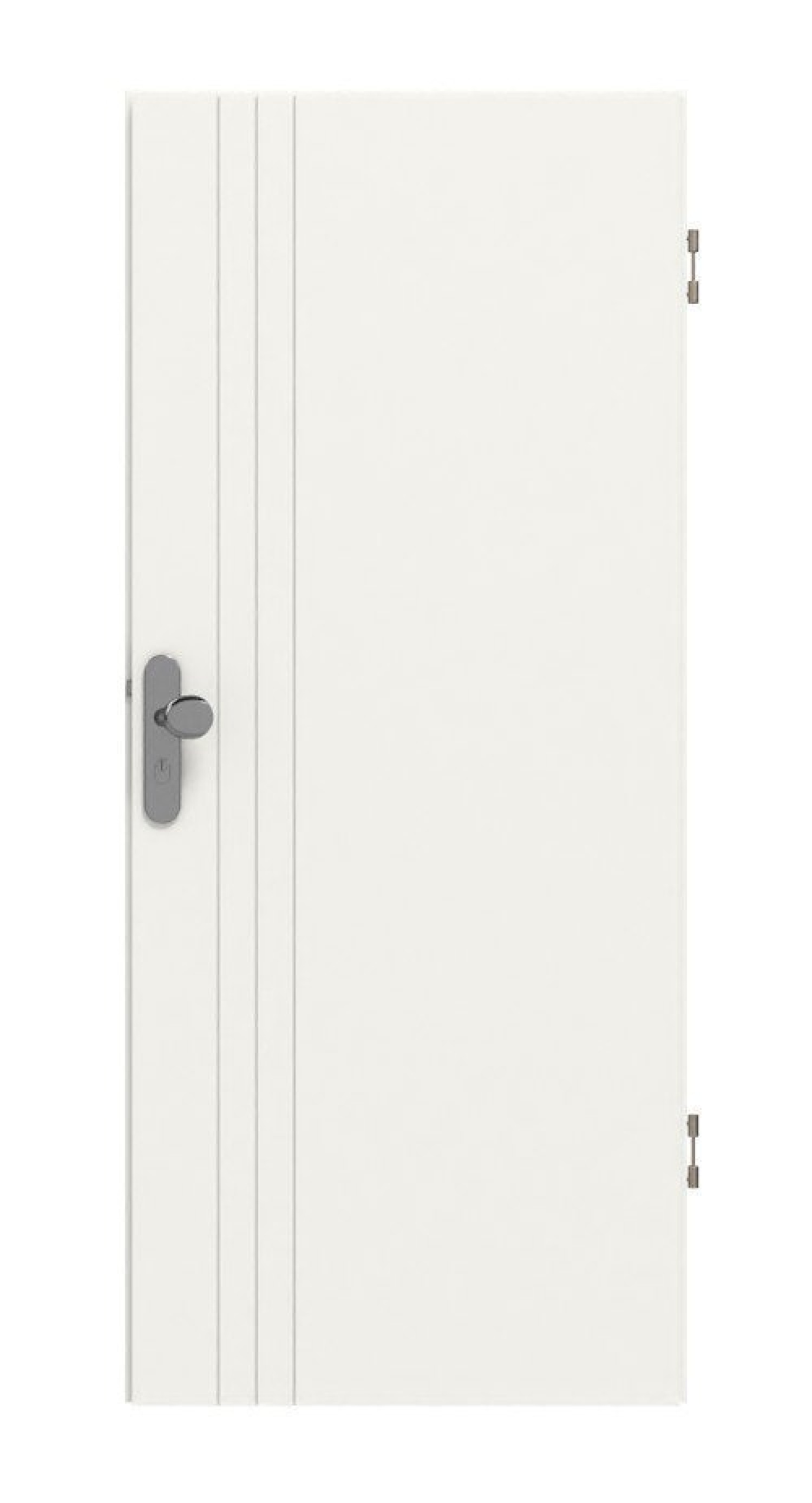 Frontansicht drzwi wejściowych do mieszkania Signum 85 Basic Lakier Verkehrsweiß RAL 9016 - Huga