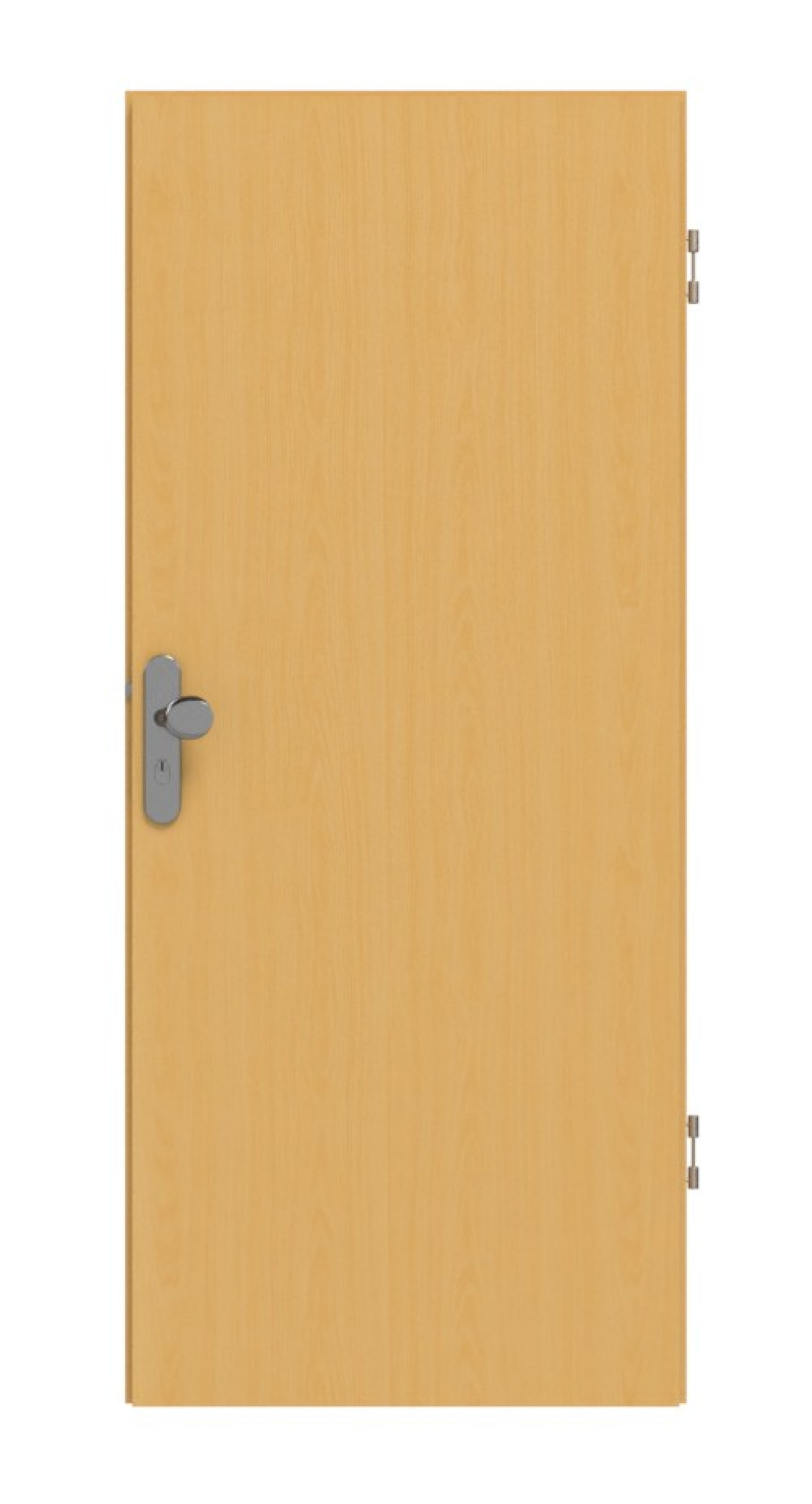Front view of type 52 beech Lamikor apartment entrance door - Kilsgaard