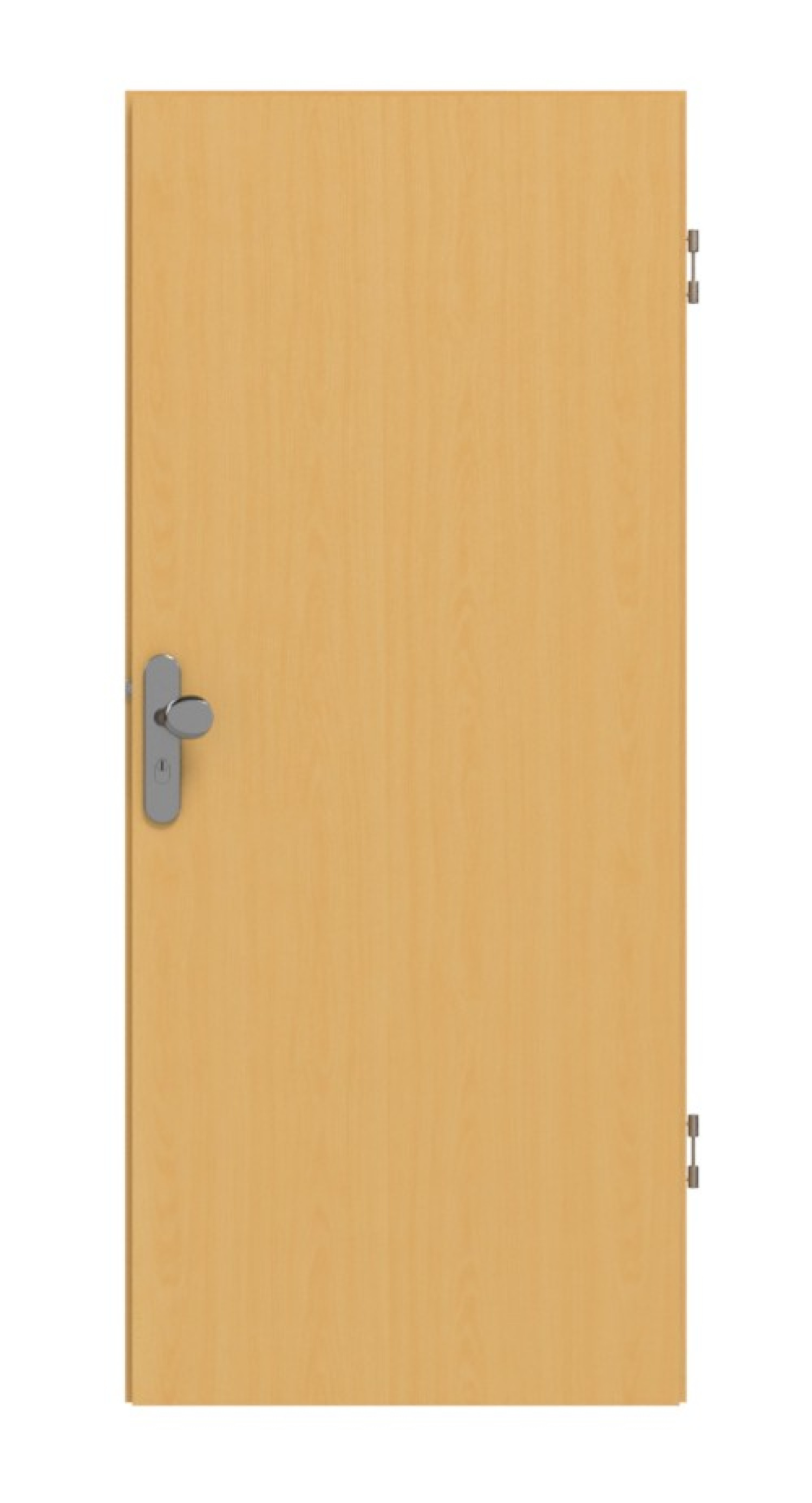 Frontansicht typu 52 buk lakierowany fornirowany drewnem drzwi wejściowe do mieszkania - Kilsgaard