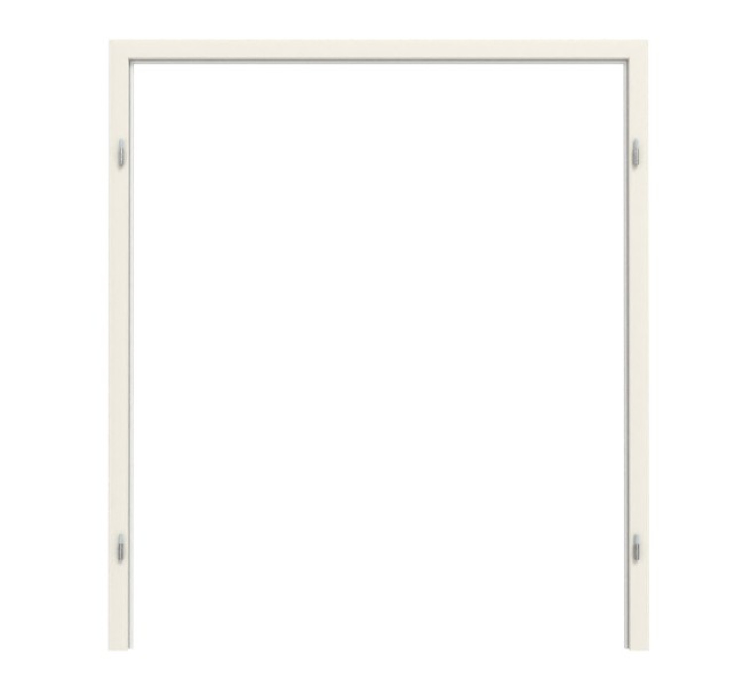TEUTO Rama osłonowa do drzwi podwójnych Biały lakier 9010 z zaokrągloną krawędzią