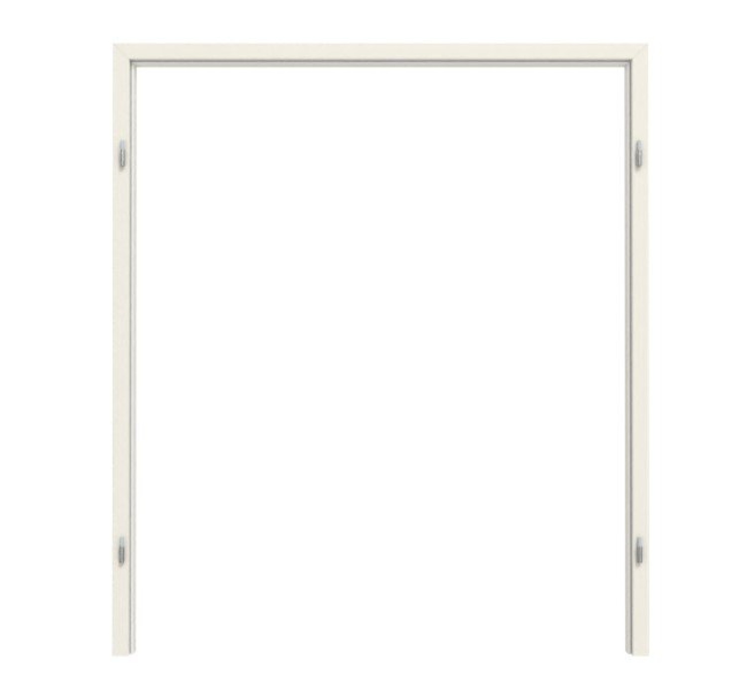 Frontansicht GARANT Blockrahmen dla drzwi podwójnych białe lakier 9010 z okrągłym brzegiem