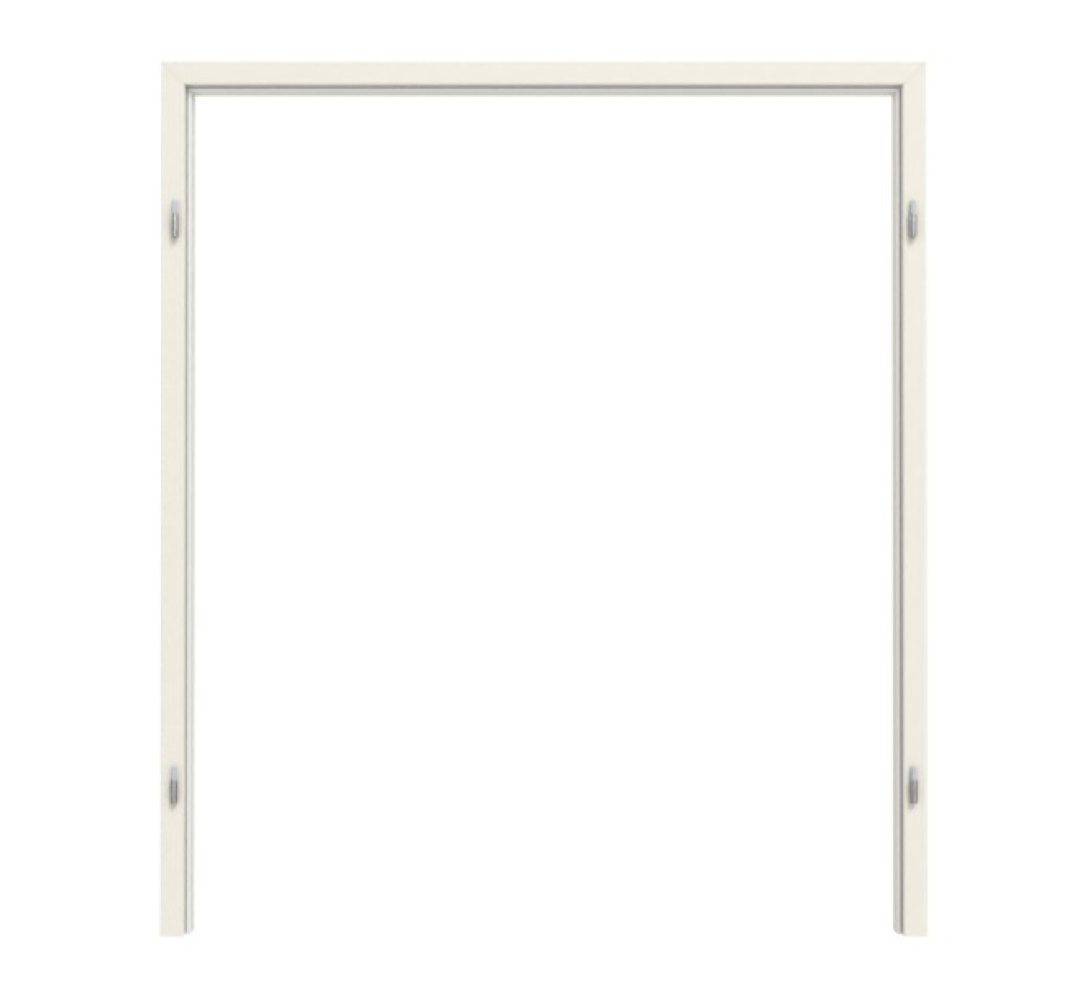 Blokowy ramka TEUTO do drzwi podwójnych białe lakier 9010 z okrągłym brzegiem