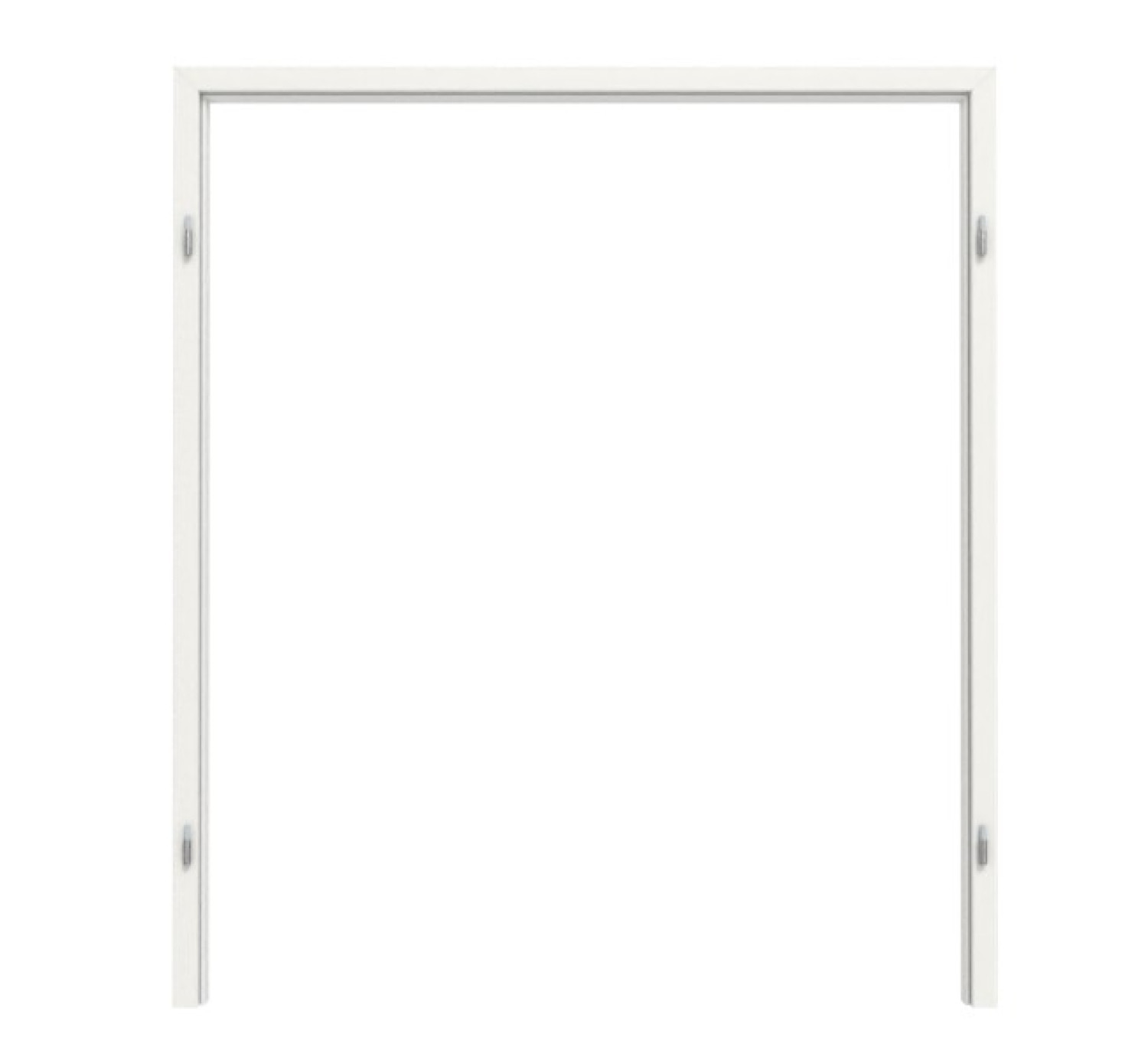 TEUTO Blockramka do drzwi podwójnych biała lakier 9016 z okrągłym brzegiem