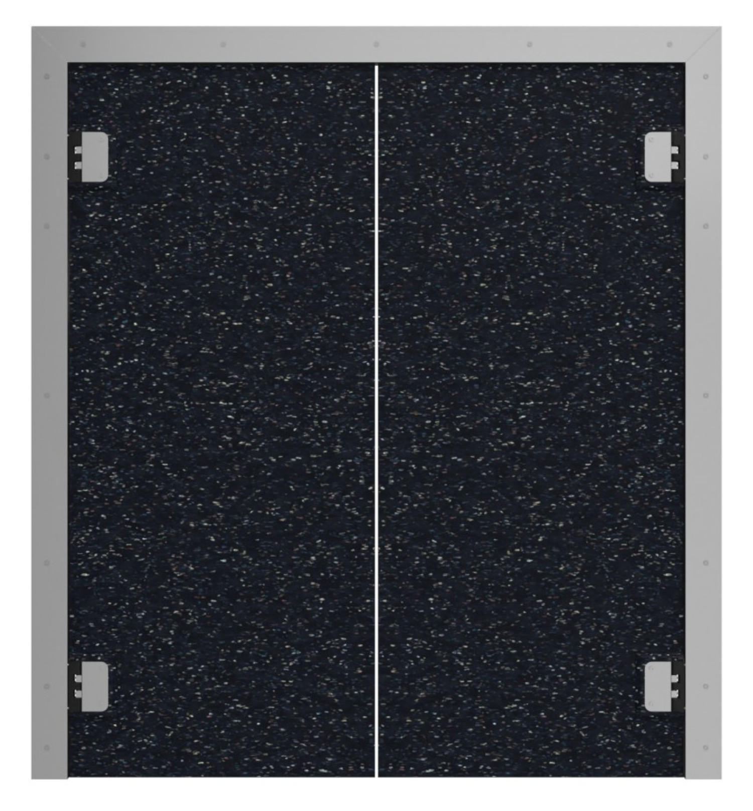 HÖRMANN Drzwi podwójne wahadłowe z tworzywa sztucznego Czarny Kolor z ramą maskującą