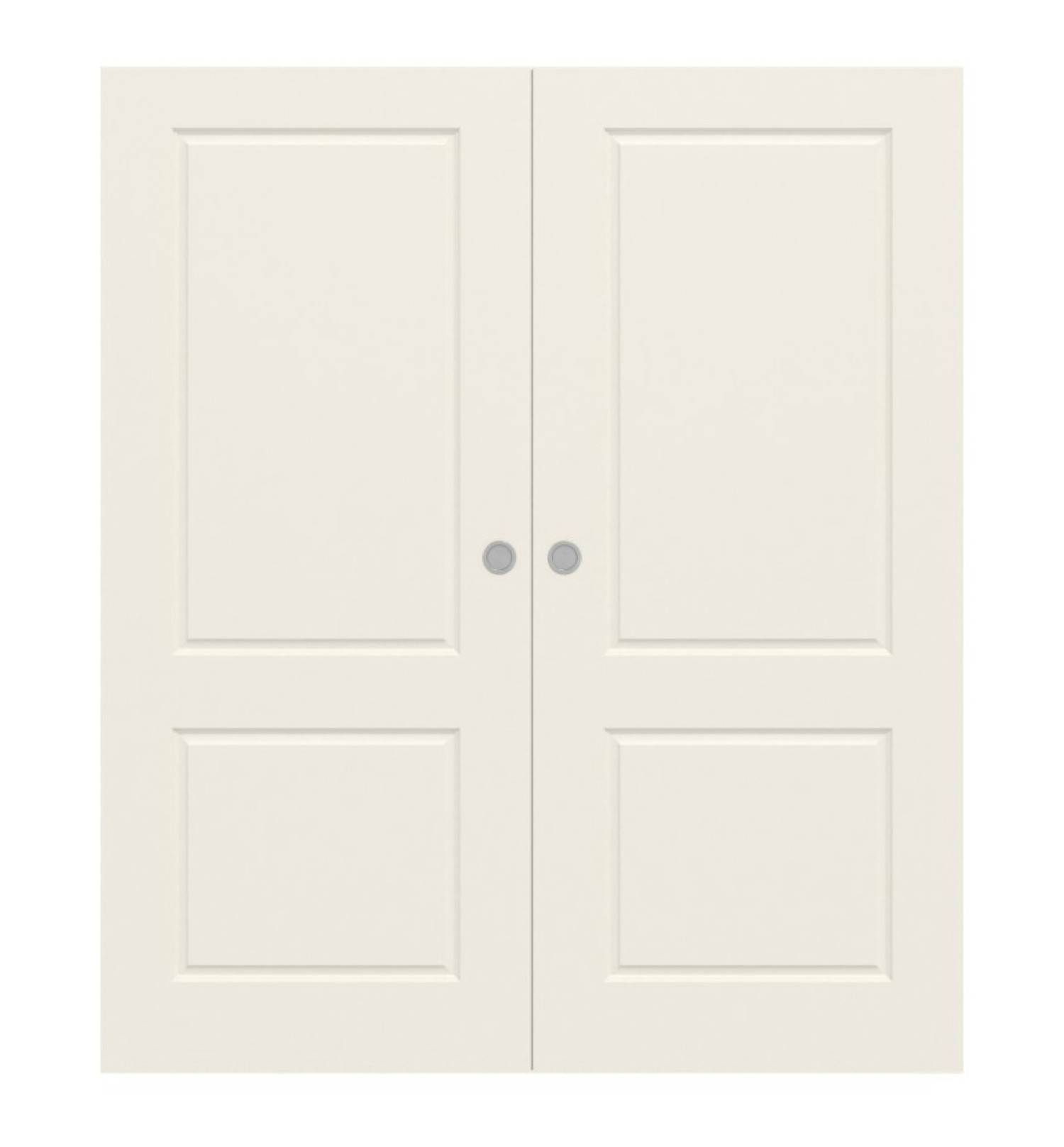 Front view of Provence Type 4002 White lacquer double-leaf sliding door - Westag & Getalit