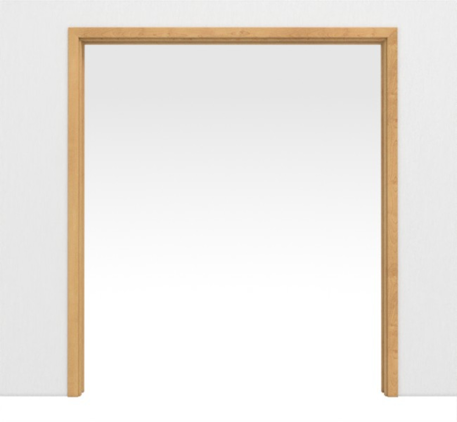 Front view of double-leaf sliding door system PortaLit Ahorn Rustikal AH74 running in the wall - Westag & Getalit