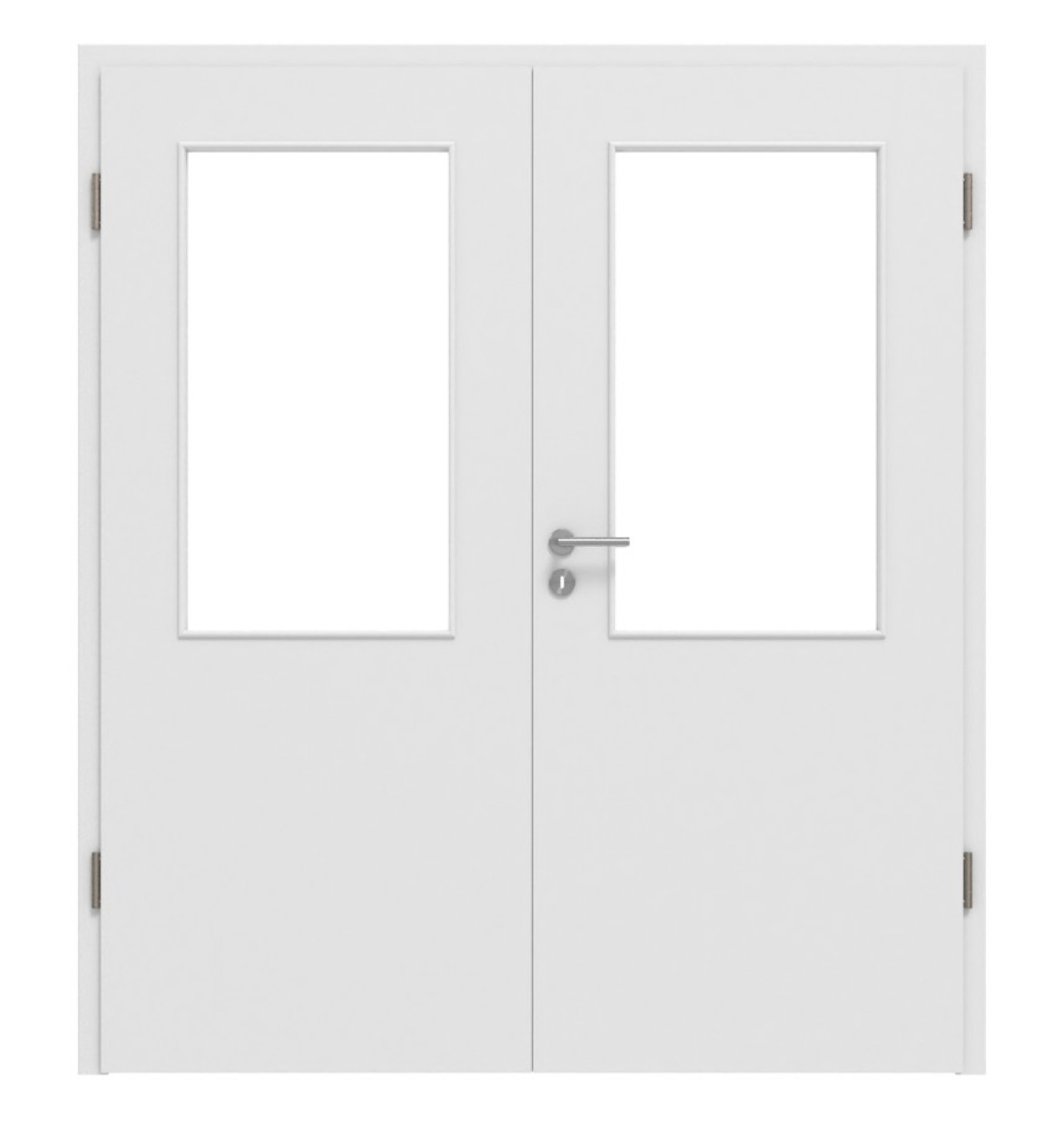 Widok z przodu Bütte Weiß LA 7 Basic Durat drzwi podwójne z ościeżnicą - Huga