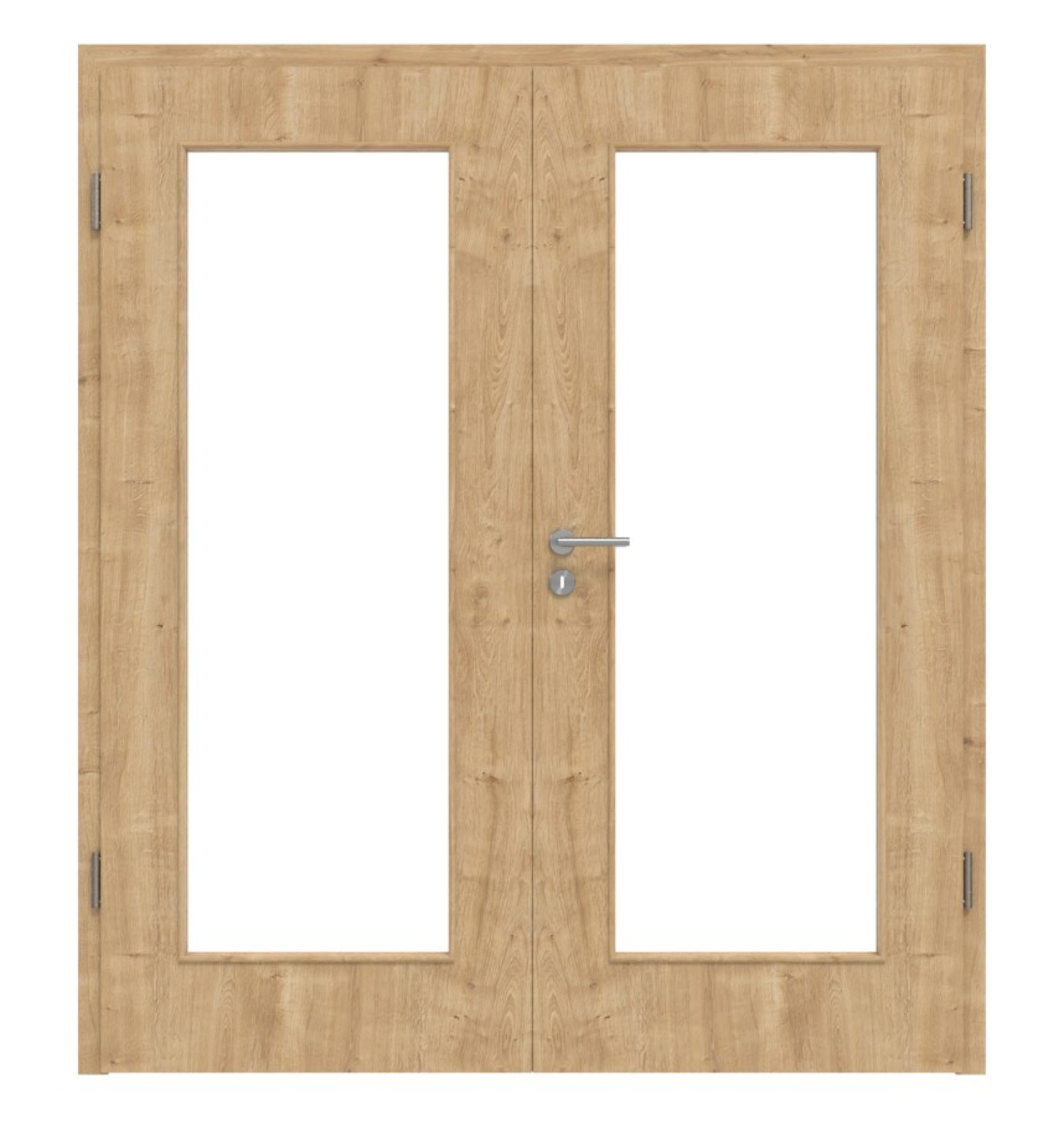 HÖRMANN Drzwi podwójne Dąb dziki Duradecor ProLine z przeszkleniem LA 8 z ościeżnicą