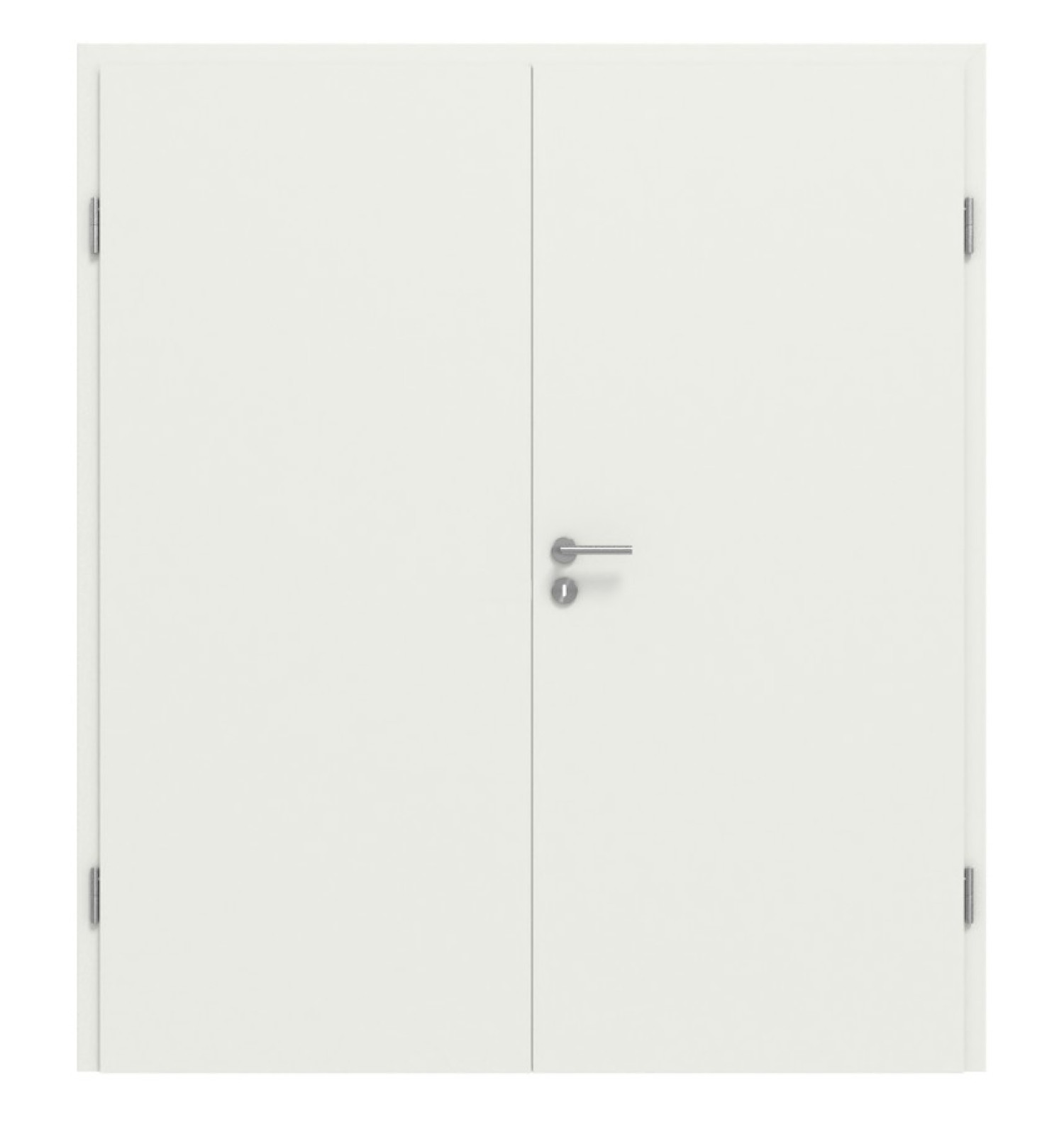 Drzwi dwuskrzydłowe Basic biały lakier podobny do RAL 9003 4.15 z ościeżnicą