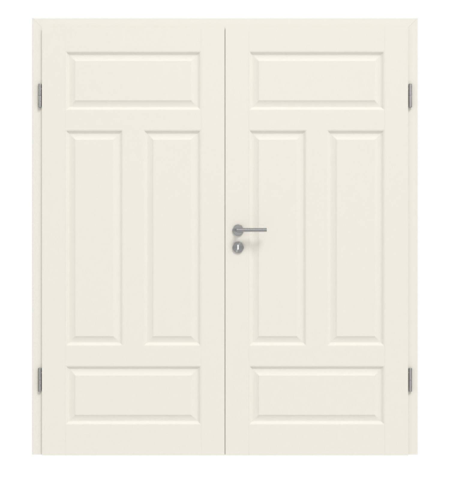 DRZWI PODWÓJNE GARANT Como CK1 Białe lakierowane z ościeżnicą