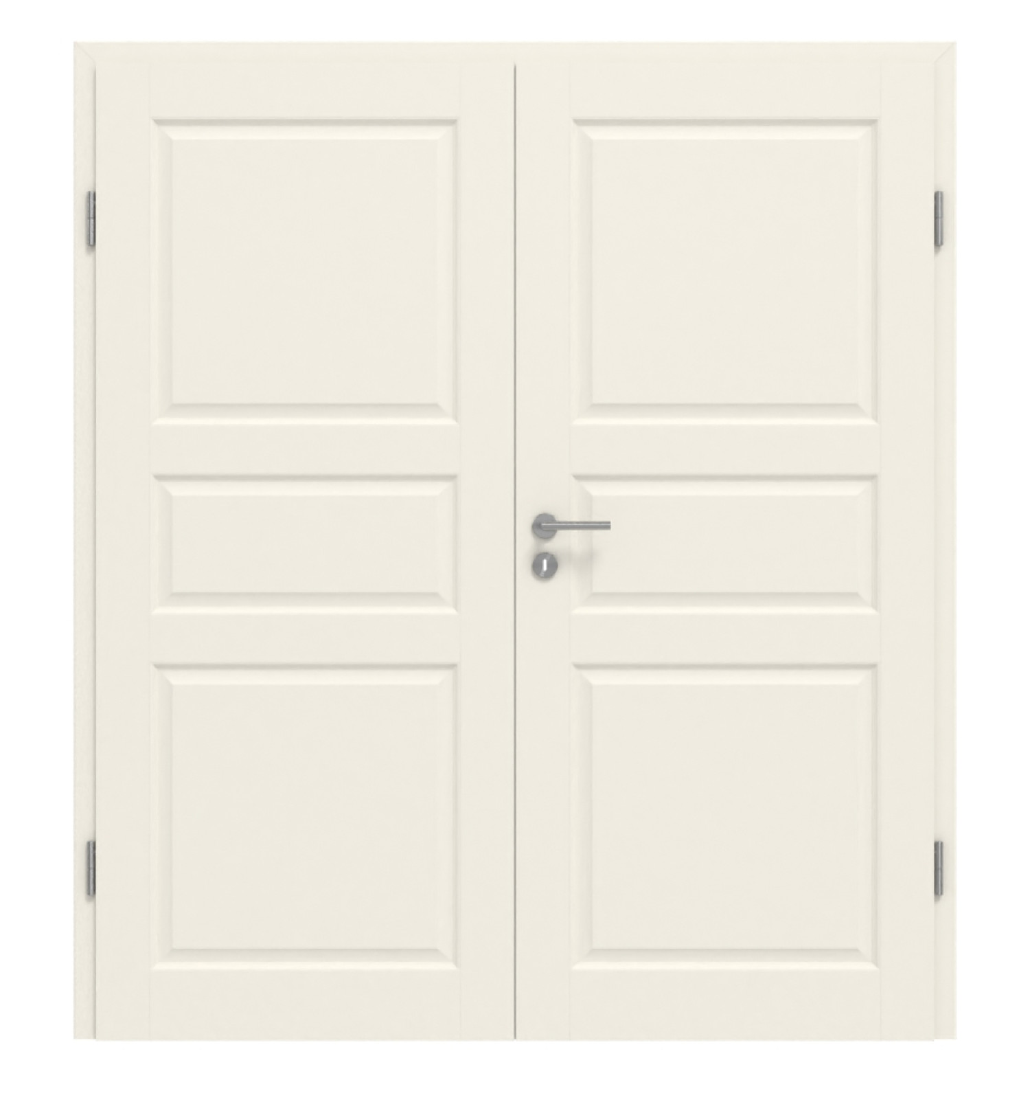 DRZWI PODWÓJNE GARANT Como CK3 Białe lakierowane z ościeżnicą
