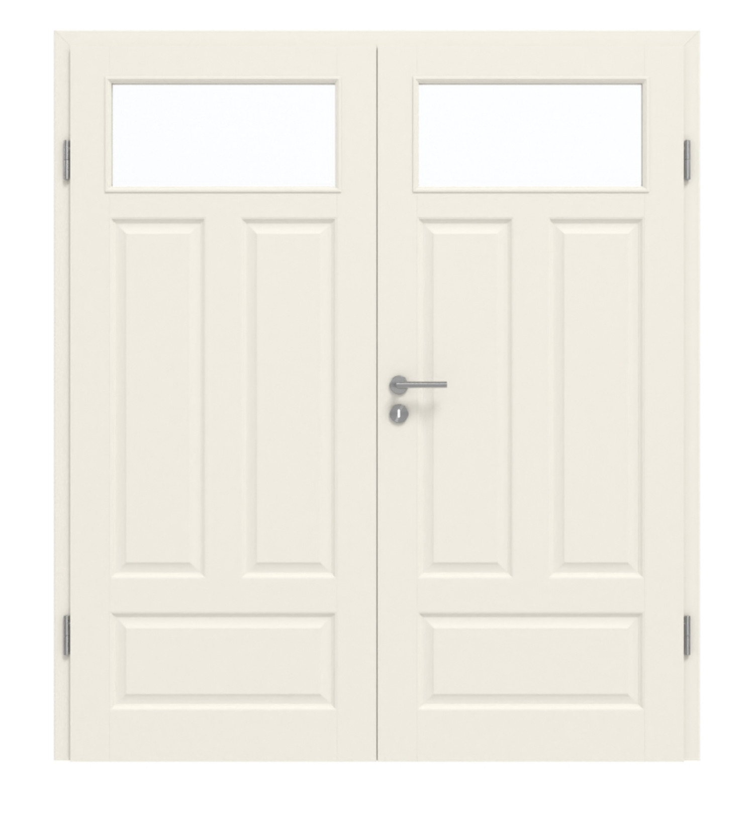 DRZWI PODWÓJNE GARANT Como Białe lakierowane z przeszkleniem CKL1/1 z ościeżnicą