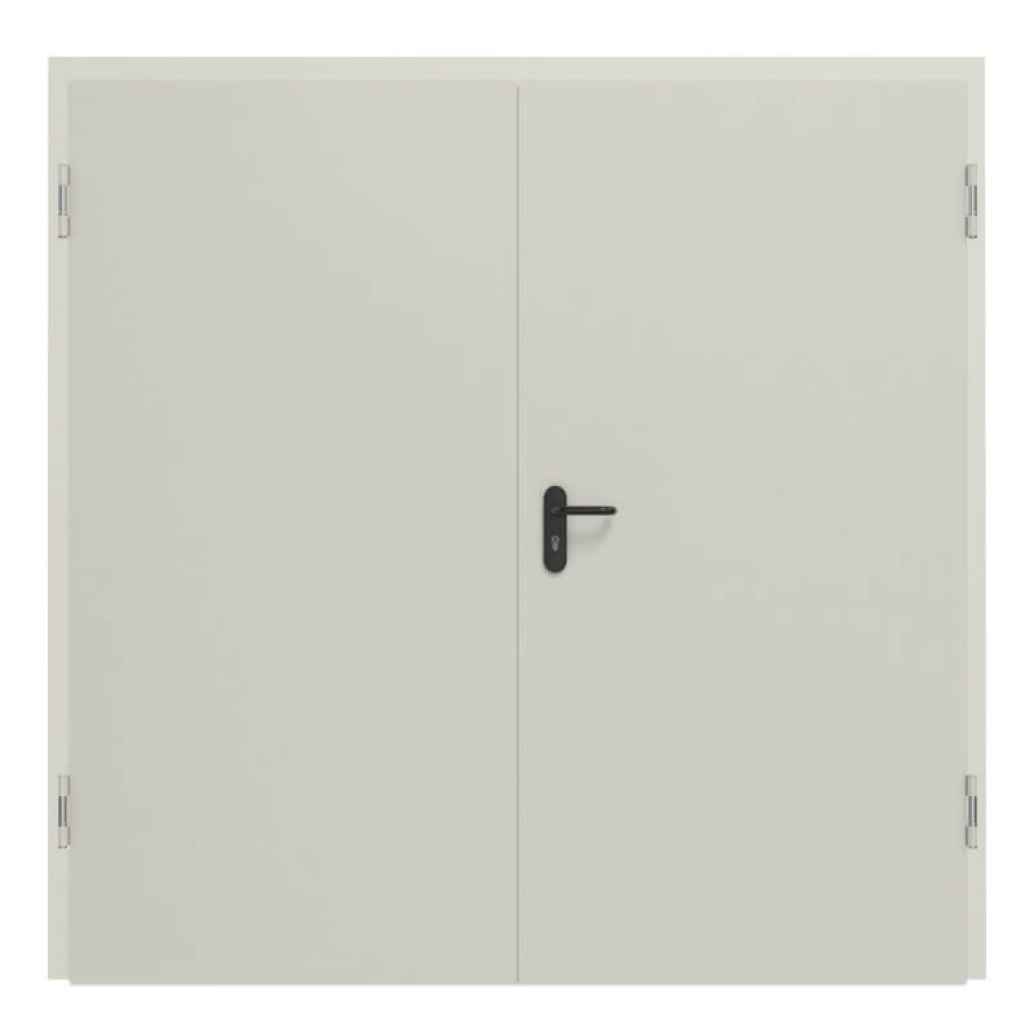 Front view of interior door set steel multi-purpose door D65-2 OD incl. DryFix frame - Hörmann