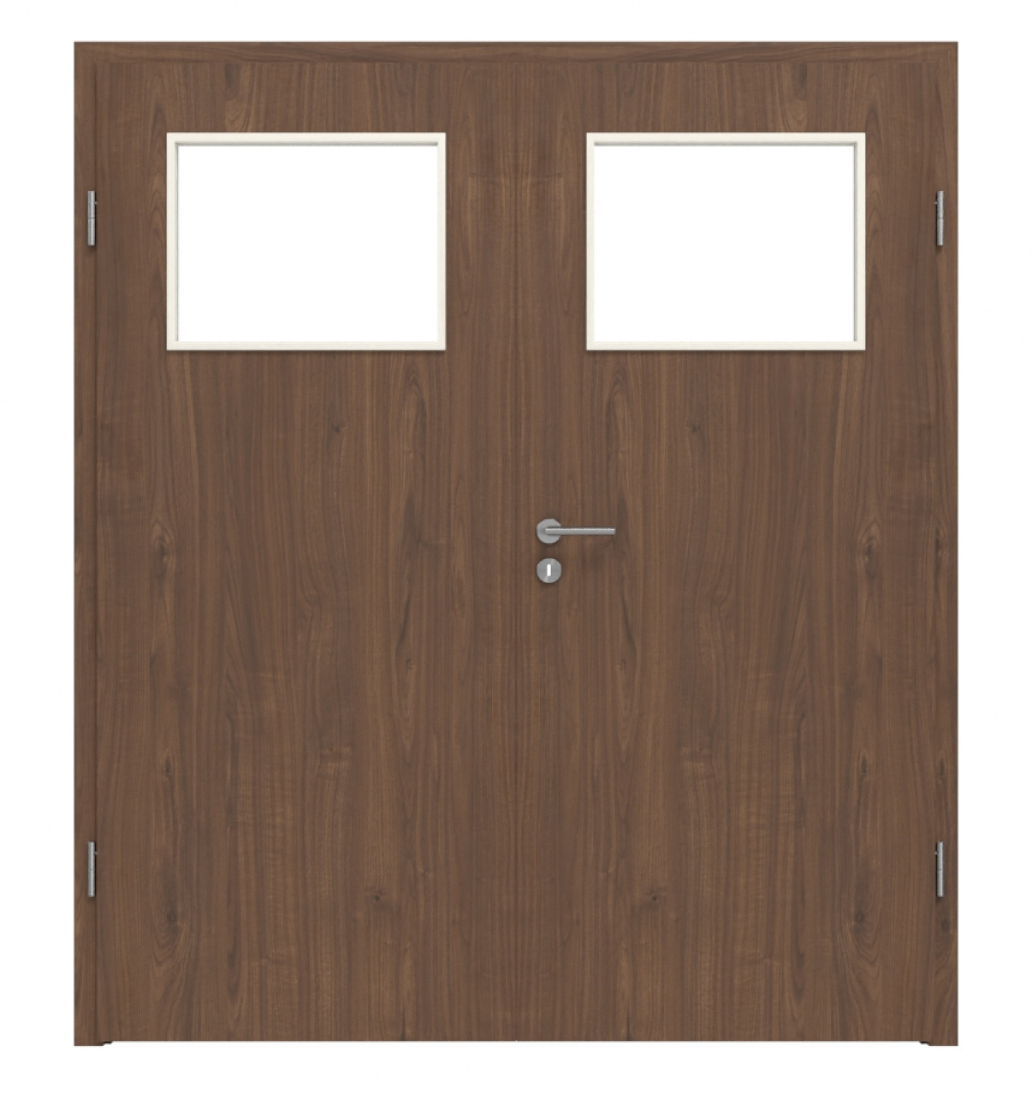 WESTAG Drzwi podwójne Nussbaum Trentino NU 717 Portalit CPL z przeszkleniem LA-40, w tym ościeżnica