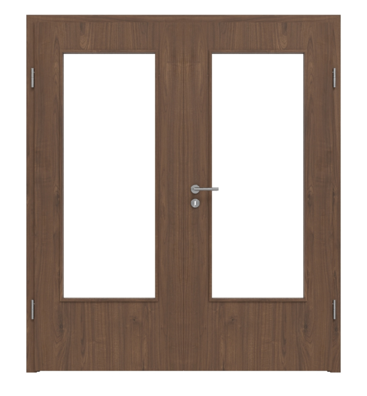 WESTAG Drzwi podwójne Nussbaum Trentino NU 717 Portalit CPL z przeszkleniem LA-DIN wraz z ościeżnicą