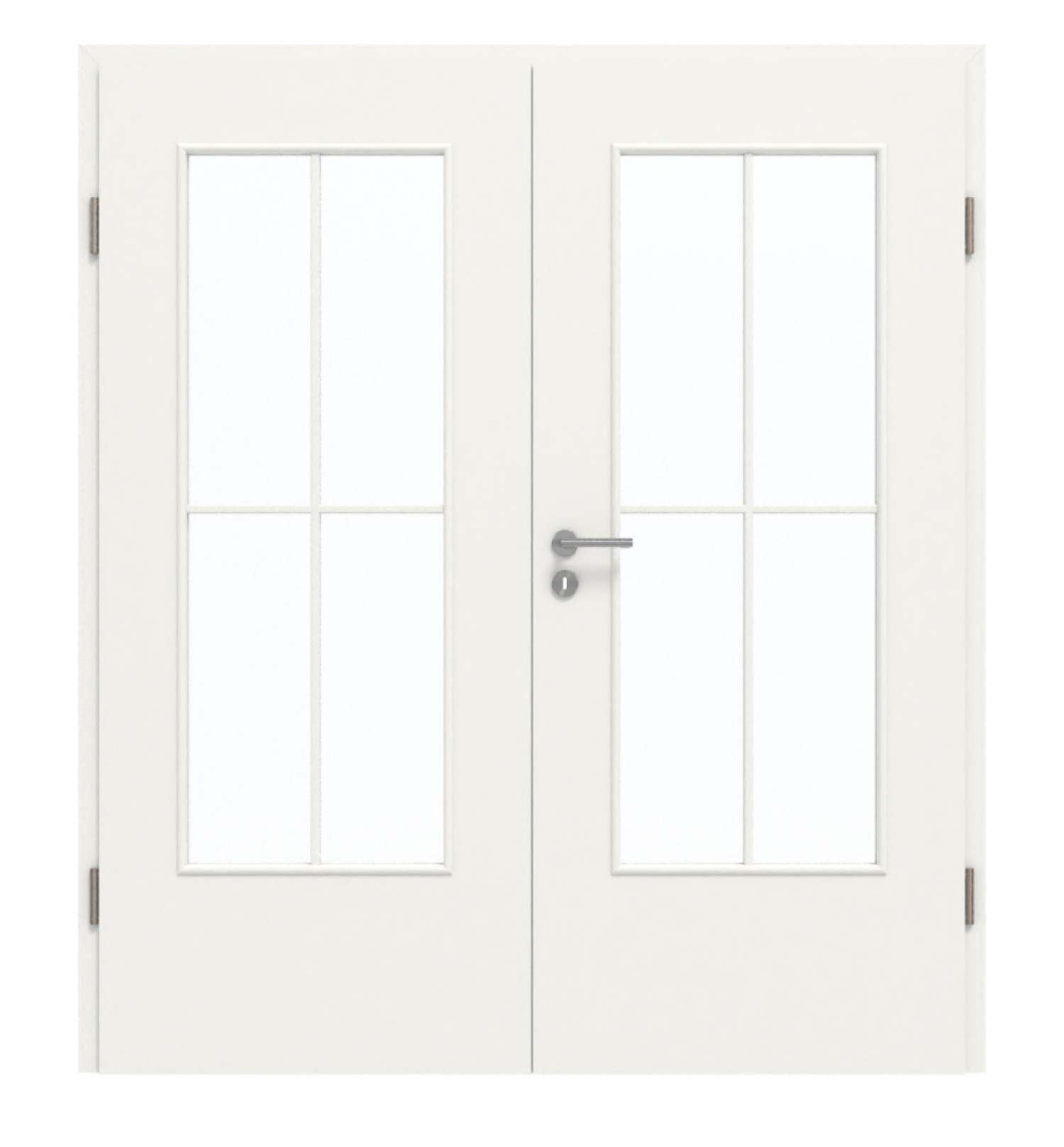 GARANT Drzwi podwójne inkl. ościeżnica biała lakier 9016 z przeszkleniem LA-DIN Słup SP0