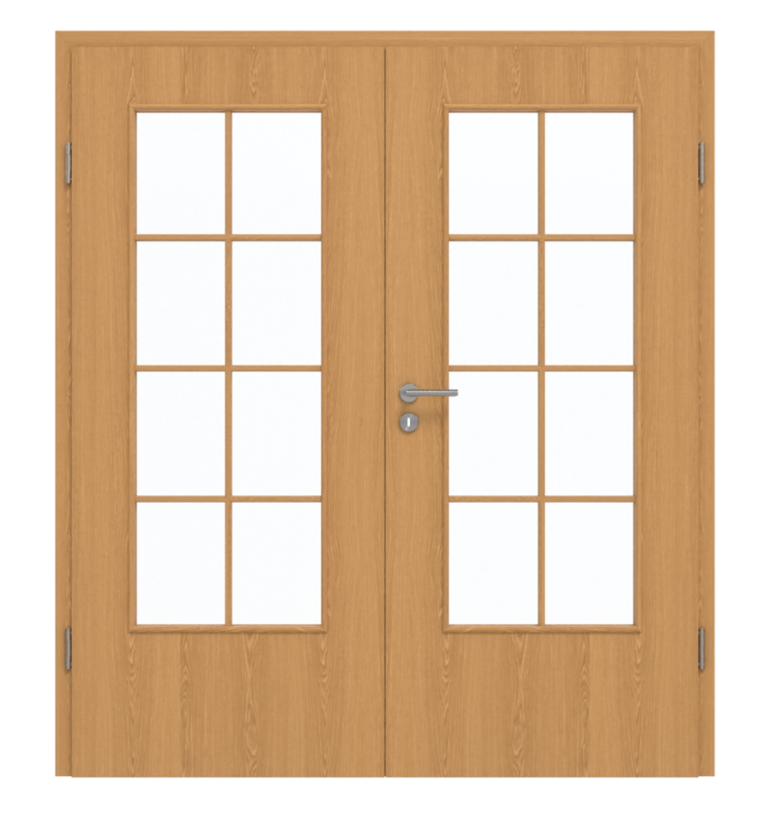 GARANT Drzwi podwójne wraz z ościeżnicą Dąb Premium CePaL z przeszkleniem LA-DIN Sztacheta SP1