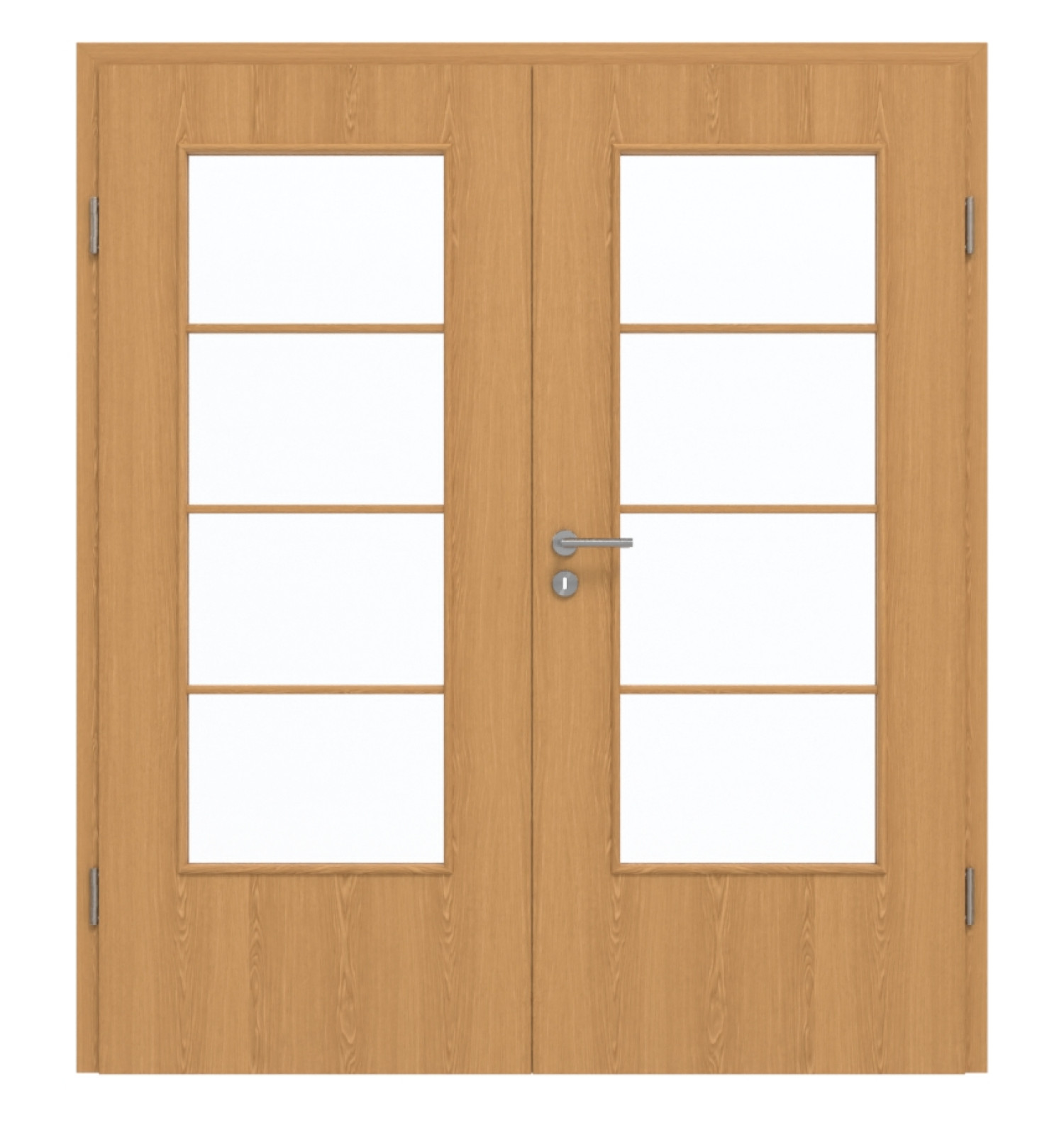 GARANT Drzwi podwójne wraz z ościeżnicą Dąb Premium CePaL z przeszkleniem LA-DIN szpros SP10