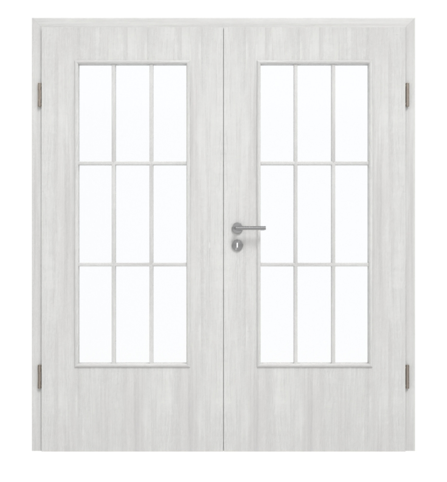 GARANT Drzwi podwójne wraz z ościeżnicą Authentic Grigio CePaL z przeszkleniem LA-DIN szpros SP2