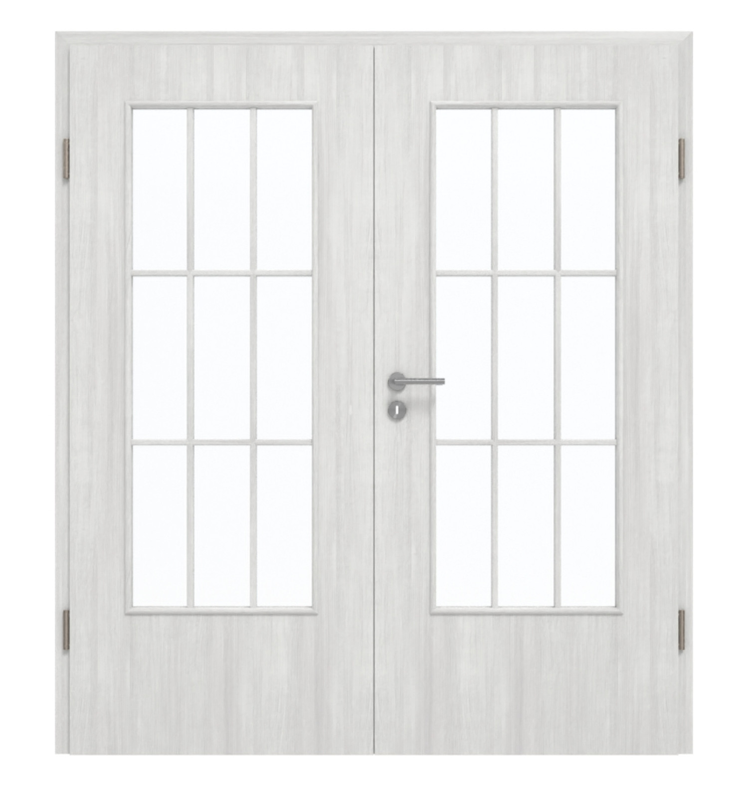 GARANT Drzwi podwójne wraz z ościeżnicą Authentic Grigio GCK08 z przeszkleniem LA-DIN szpros SP2