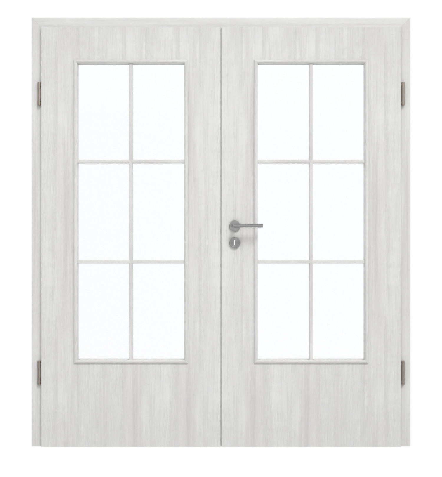 GARANT Drzwi podwójne wraz z ościeżnicą Authentic Grigio CePaL z przeszkleniem LA-DIN szpros SP4