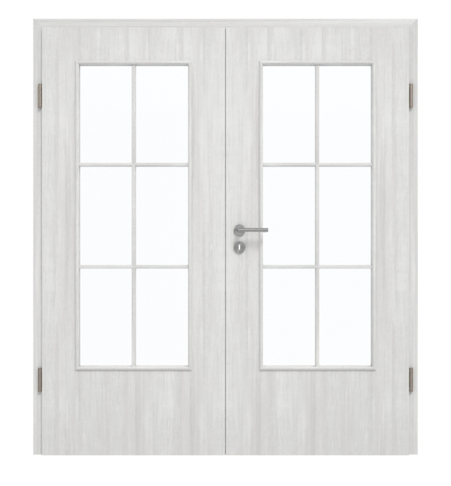 GARANT Drzwi podwójne wraz z ościeżnicą Authentic Grigio GCK08 z przeszkleniem LA-DIN szpros SP4