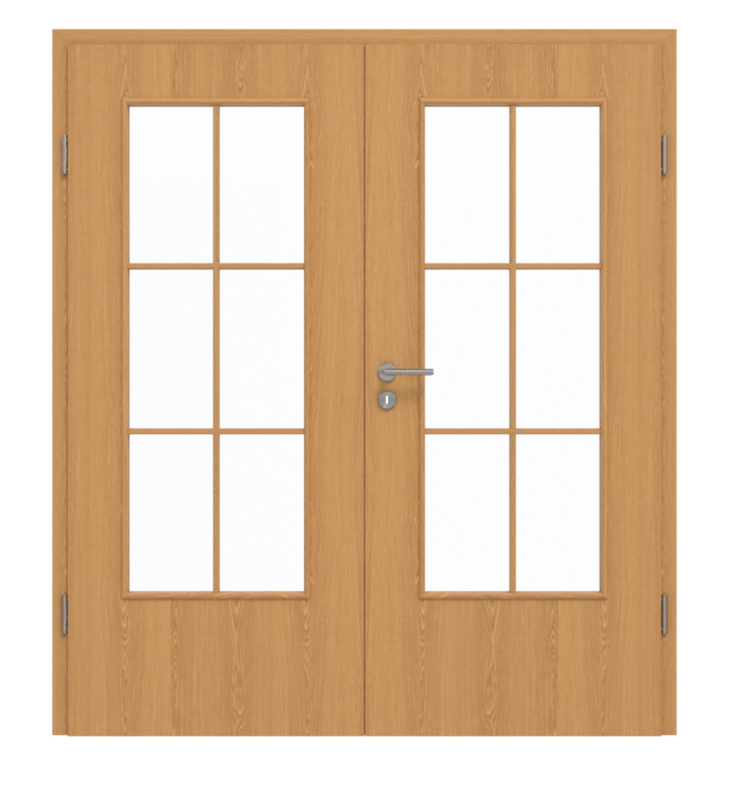 GARANT Drzwi podwójne wraz z ościeżnicą Dąb Premium CePaL z przeszkleniem LA-DIN szpros SP4