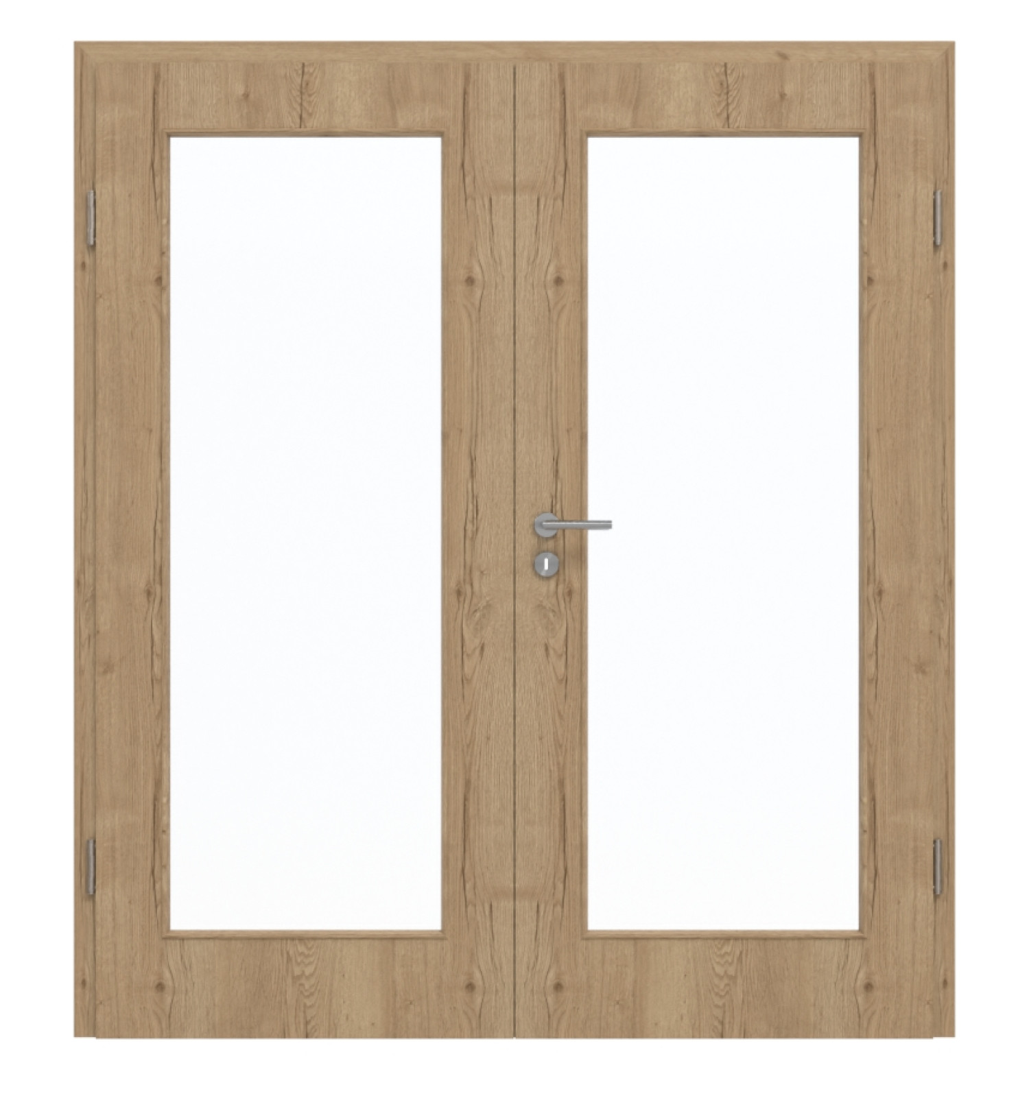 GARANT Drzwi podwójne wraz z ościeżnicą Authentic Dąb szczelinowy CePaL z przeszkleniem LA-2