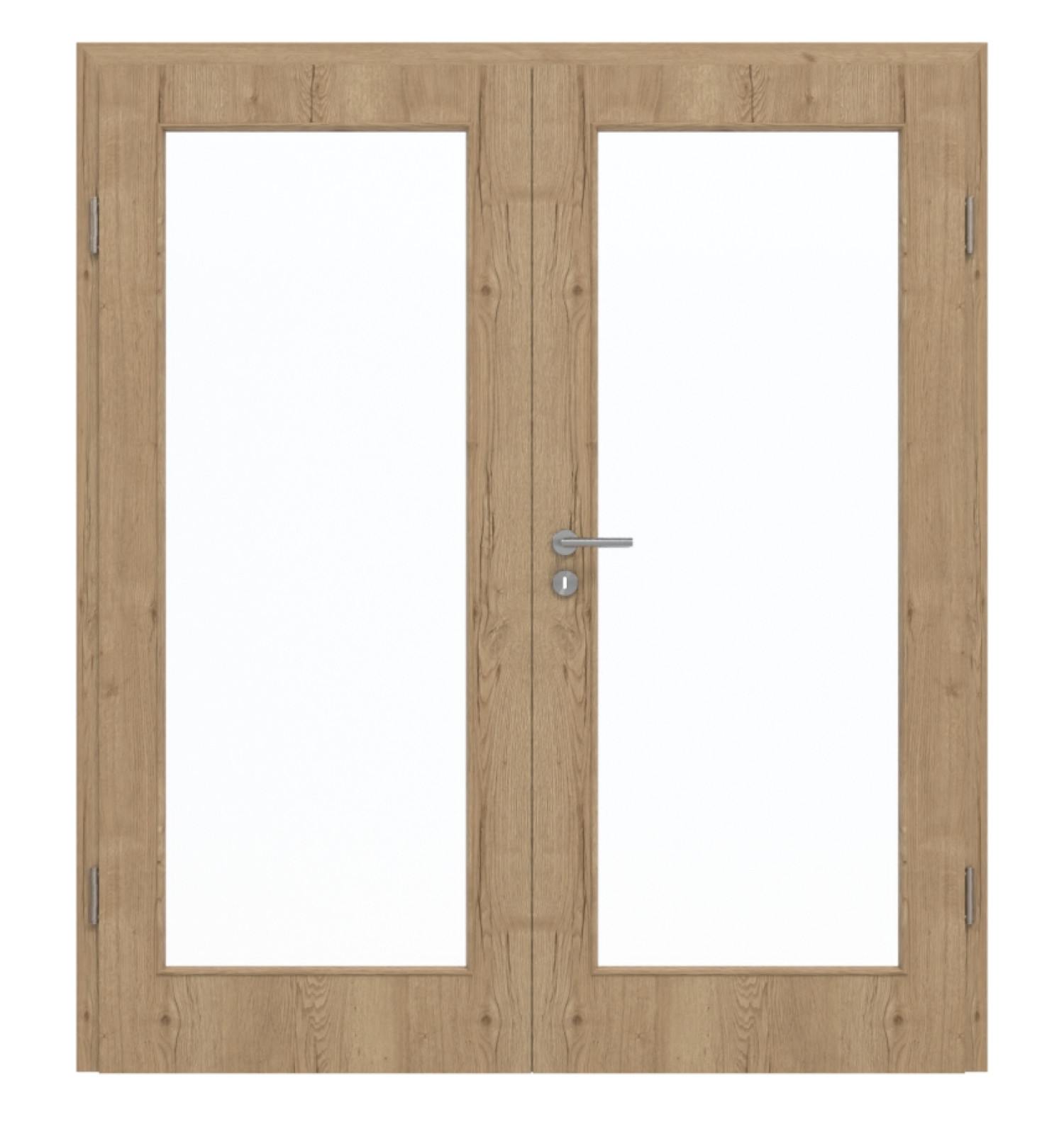 GARANT Drzwi podwójne wraz z ościeżnicą Authentic Dąb szczelinowy CePaL z przeszkleniem LA-3