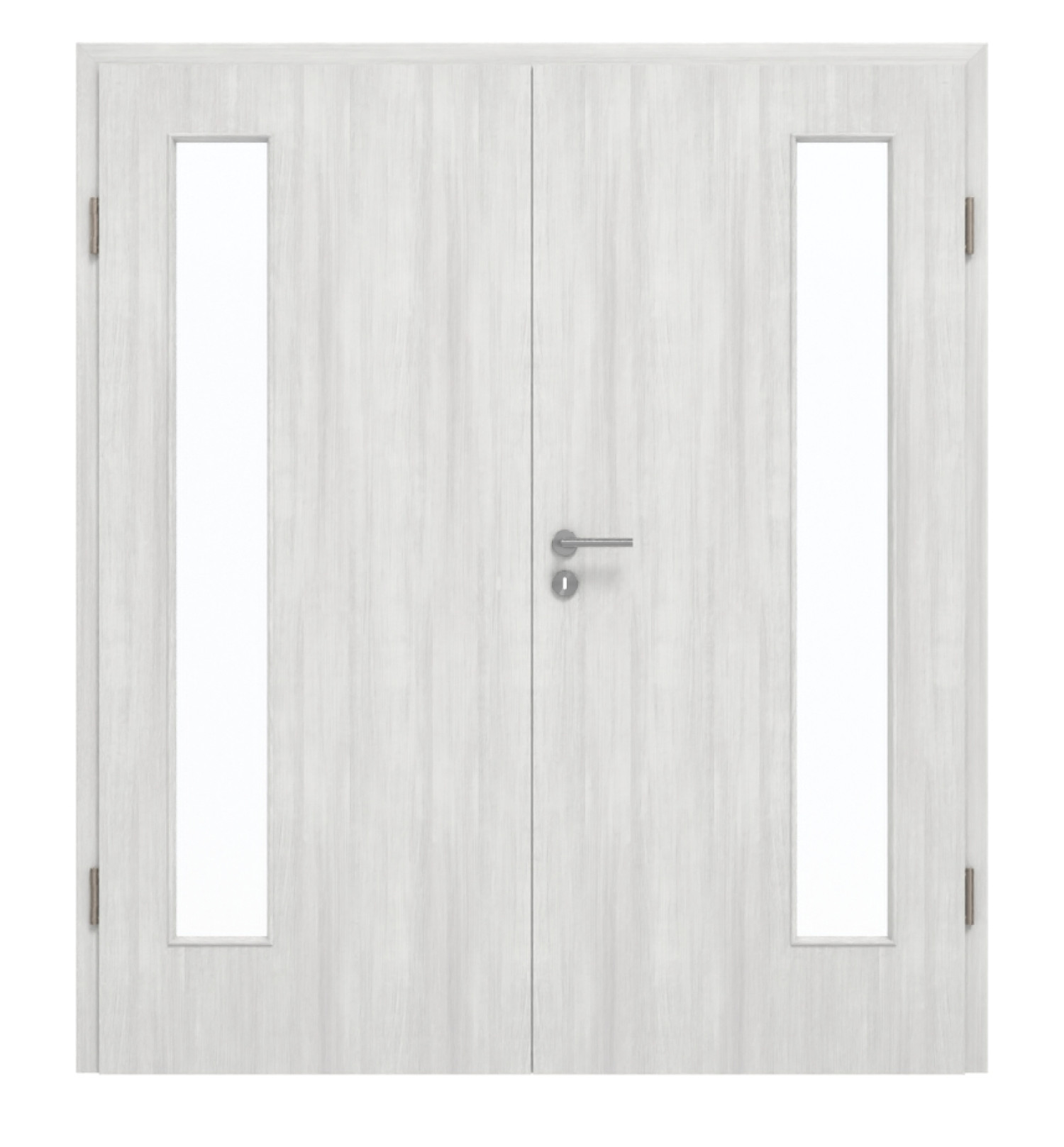 GARANT Drzwi podwójne wraz z ościeżnicą Authentic Grigio CePaL z przeszkleniem LA-4 po stronie zawiasów