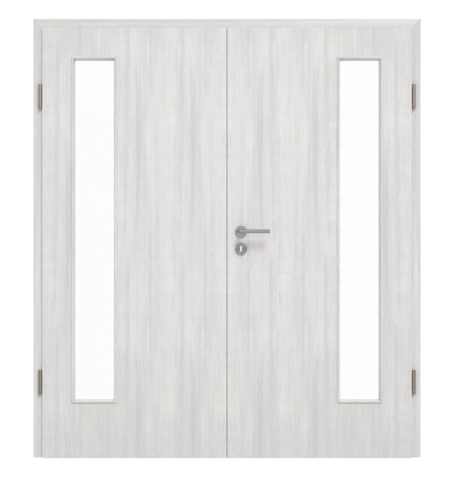 GARANT Drzwi podwójne wraz z ościeżnicą Authentic Grigio GCK08 z przeszkleniem LA-4 po stronie zawiasów