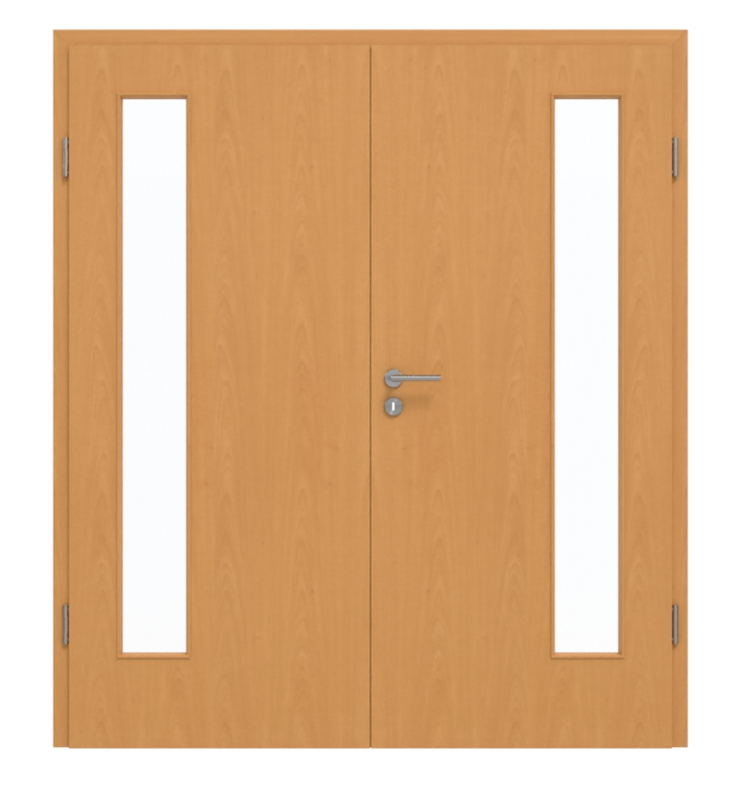 GARANT Drzwi podwójne wraz z ościeżnicą Buk Exklusiv CePaL z przeszkleniem LA-4 po stronie zawiasów