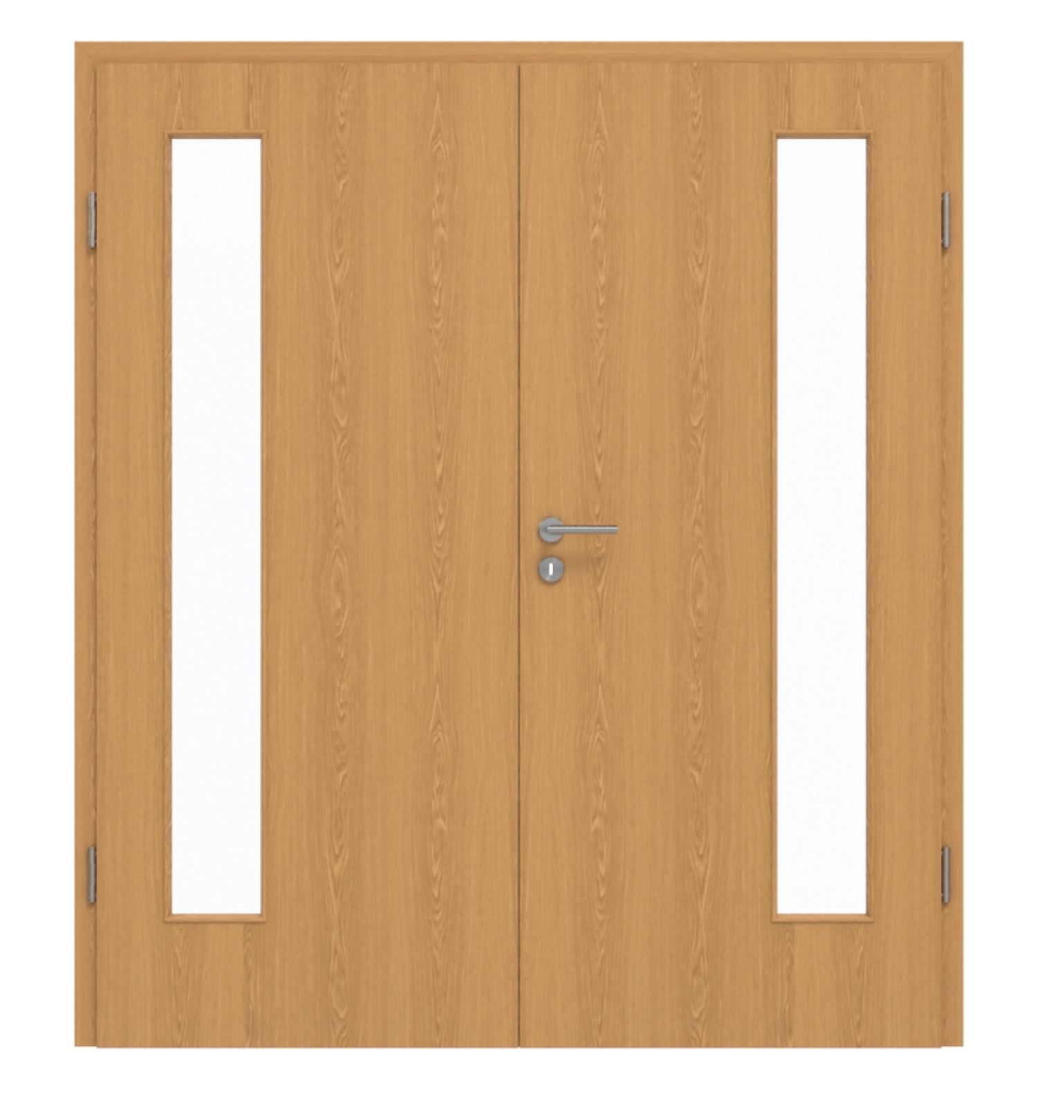 GARANT Drzwi podwójne wraz z ościeżnicą Dąb Premium CePaL z przeszkleniem LA-4 po stronie zawiasów