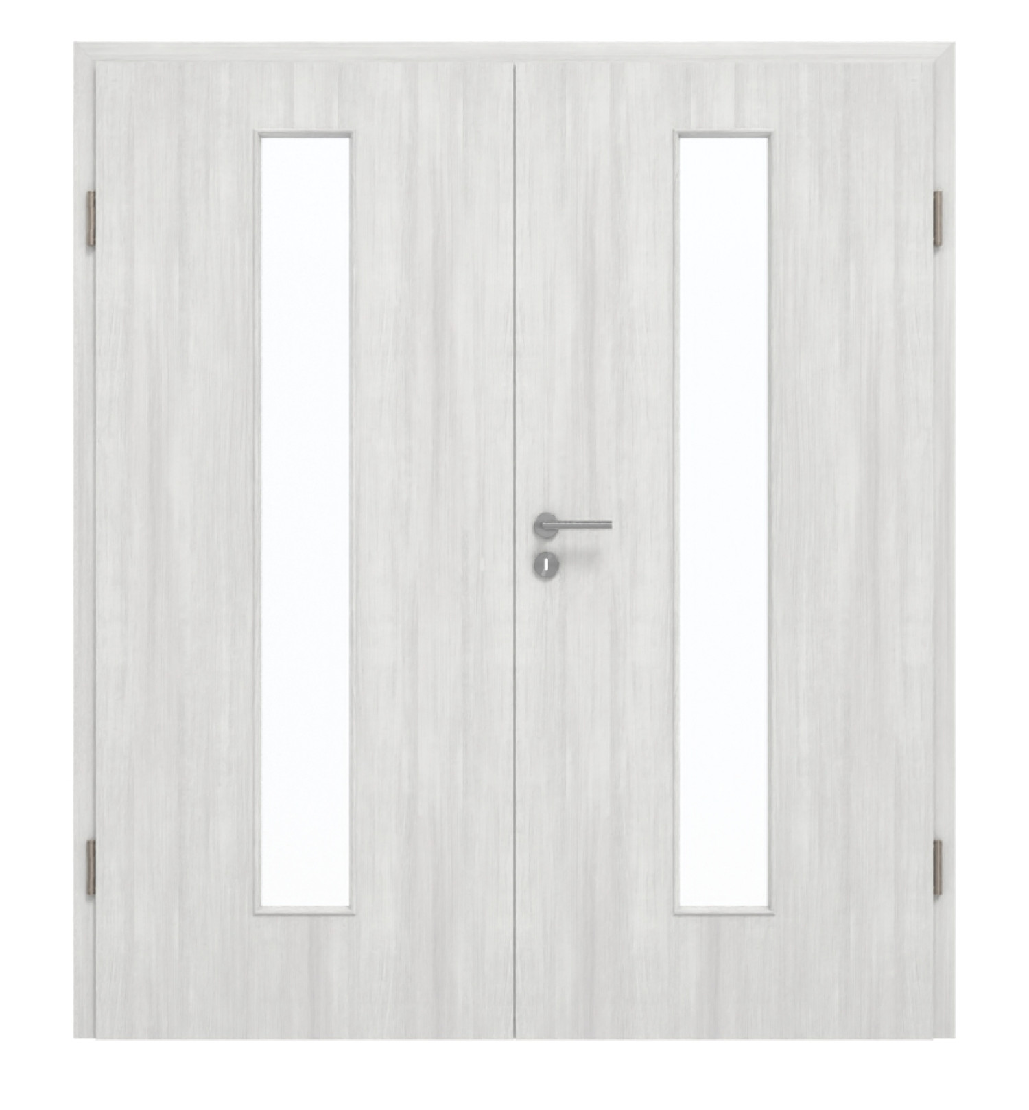 GARANT Drzwi podwójne wraz z ościeżnicą Authentic Grigio CePaL z przeszkleniem LA-4 pośrodku