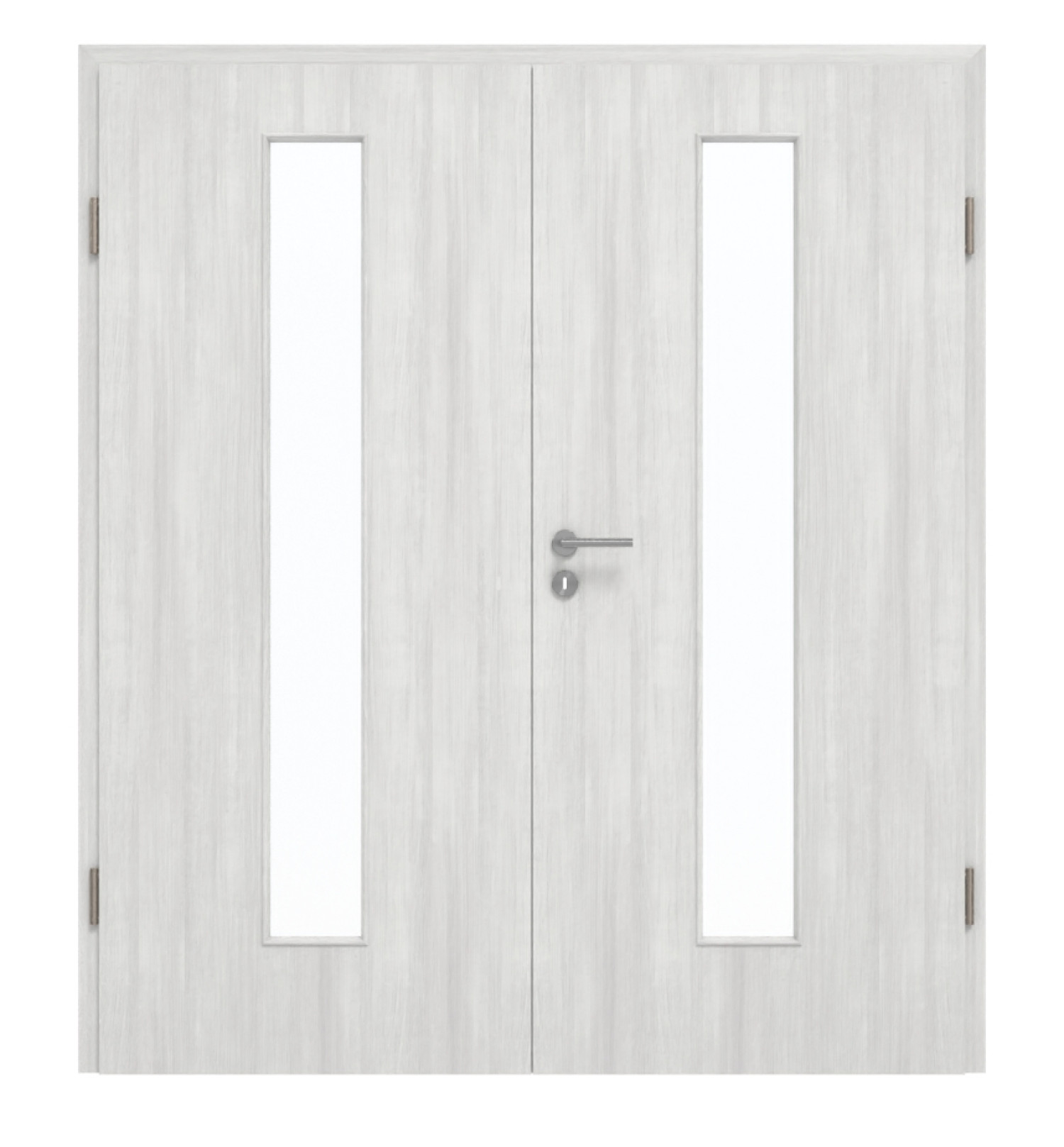 GARANT Drzwi podwójne wraz z ościeżnicą Authentic Grigio GCK08 z przeszkleniem LA-4 pośrodku