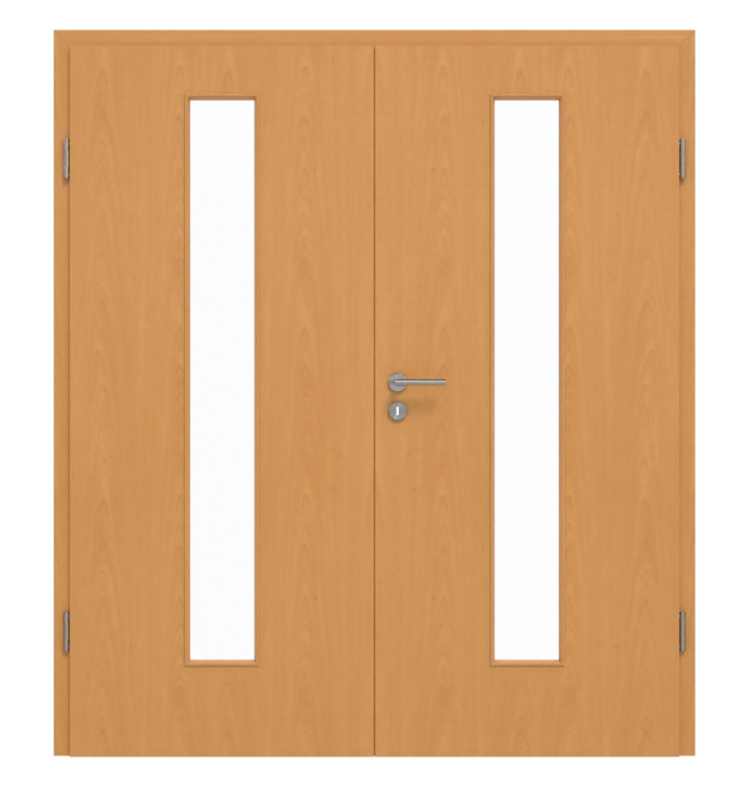 GARANT Drzwi podwójne wraz z ościeżnicą Buk Exklusiv CePaL z przeszkleniem LA-4 centralnie