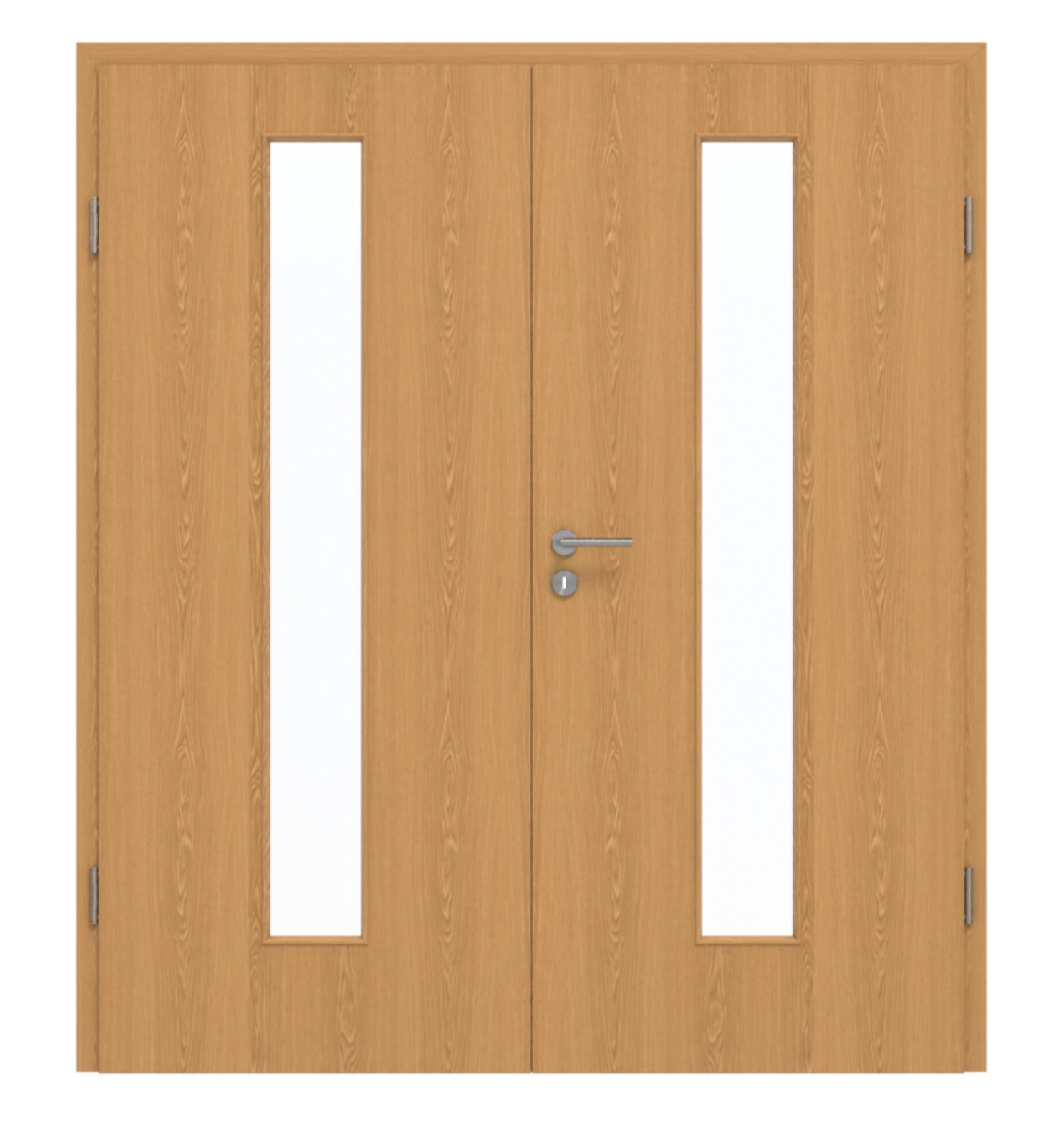 GARANT Drzwi podwójne wraz z ościeżnicą Dąb Premium CePaL z przeszkleniem LA-4 centralnie