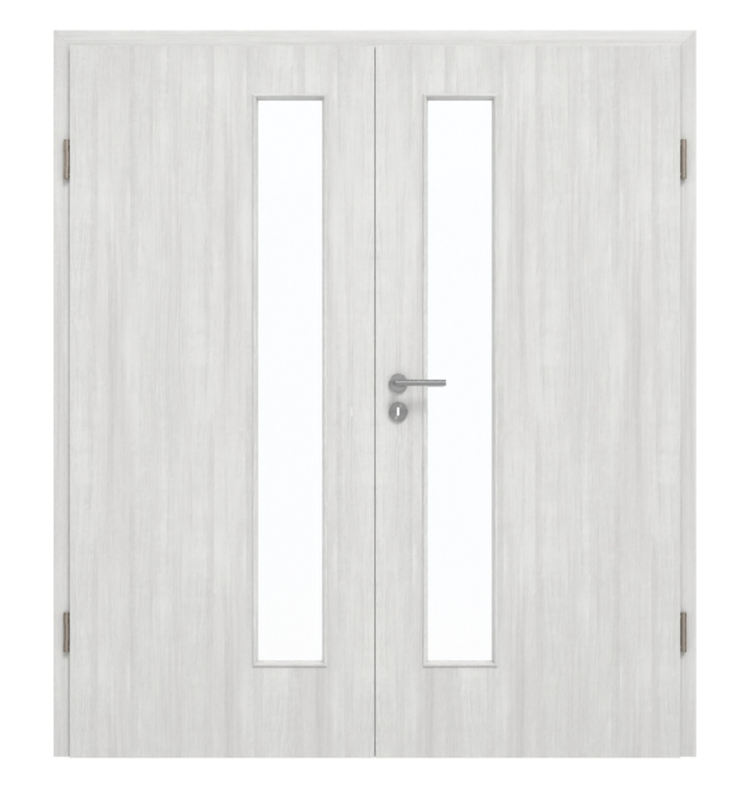 GARANT Drzwi podwójne wraz z ościeżnicą Authentic Grigio CePaL z przeszkleniem LA-4 po stronie zamka