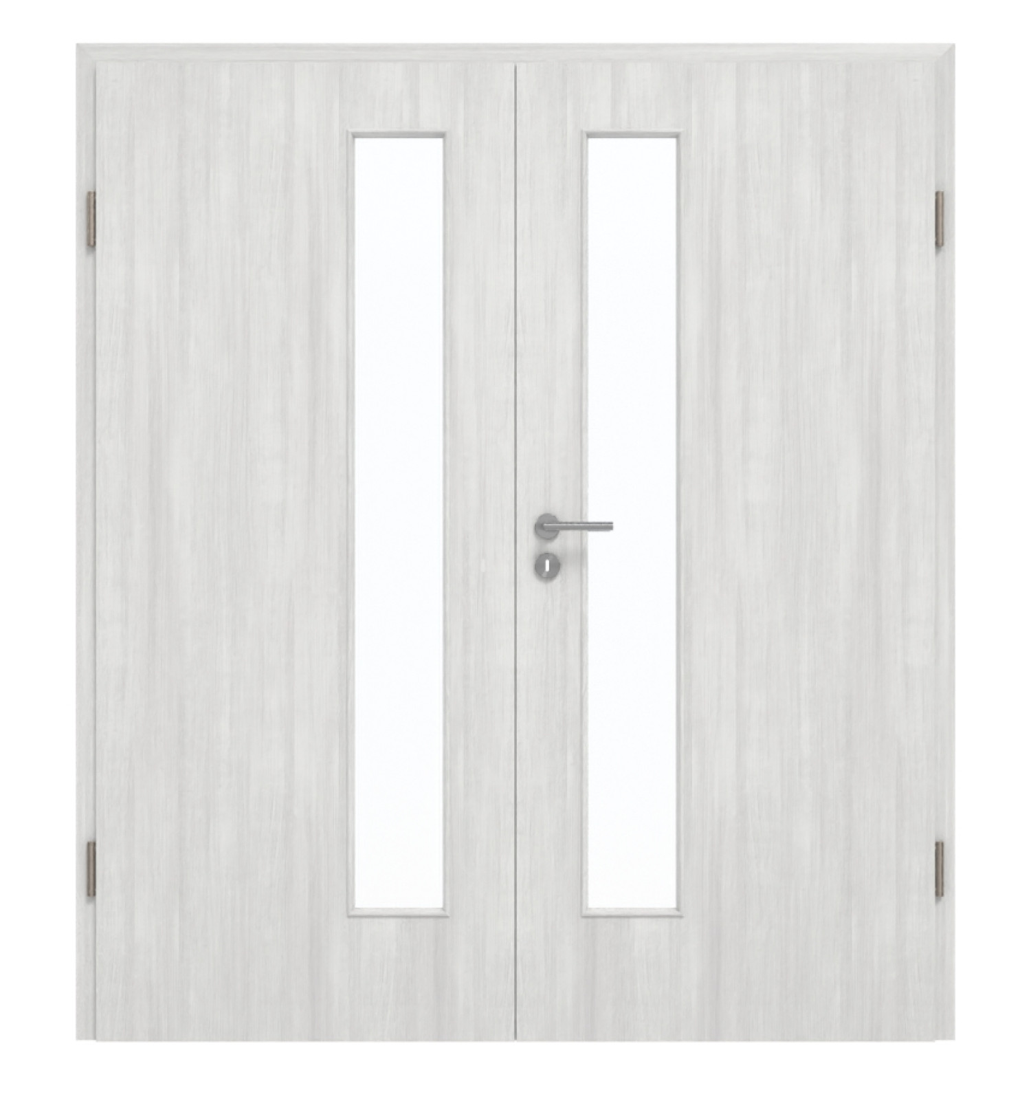 GARANT Drzwi podwójne wraz z ościeżnicą Authentic Grigio GCK08 z przeszkleniem LA-4 po stronie zamka